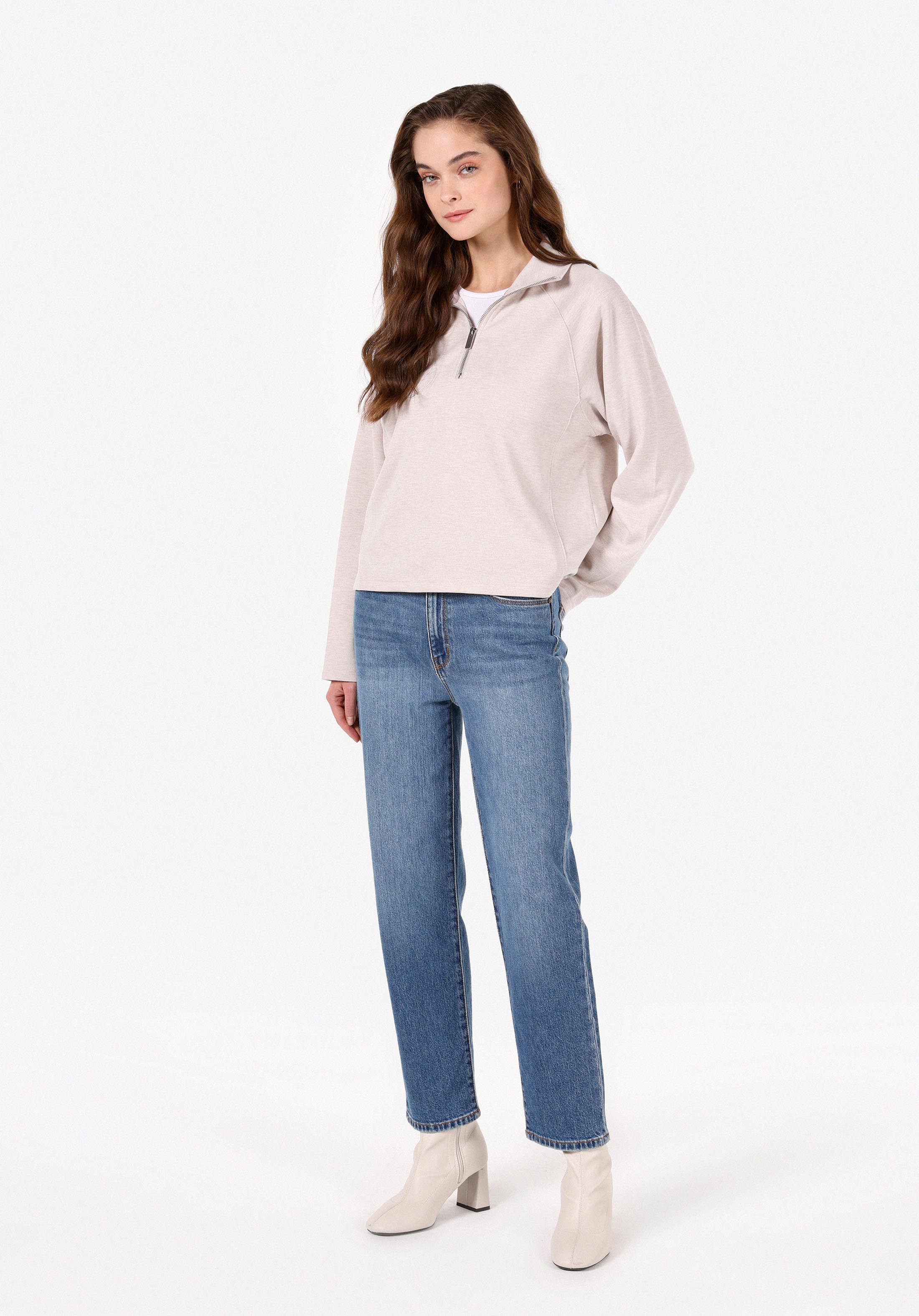 Показати інформацію про Блуза З Довгим Рукавом Жіноча Сіра  Cl1072726