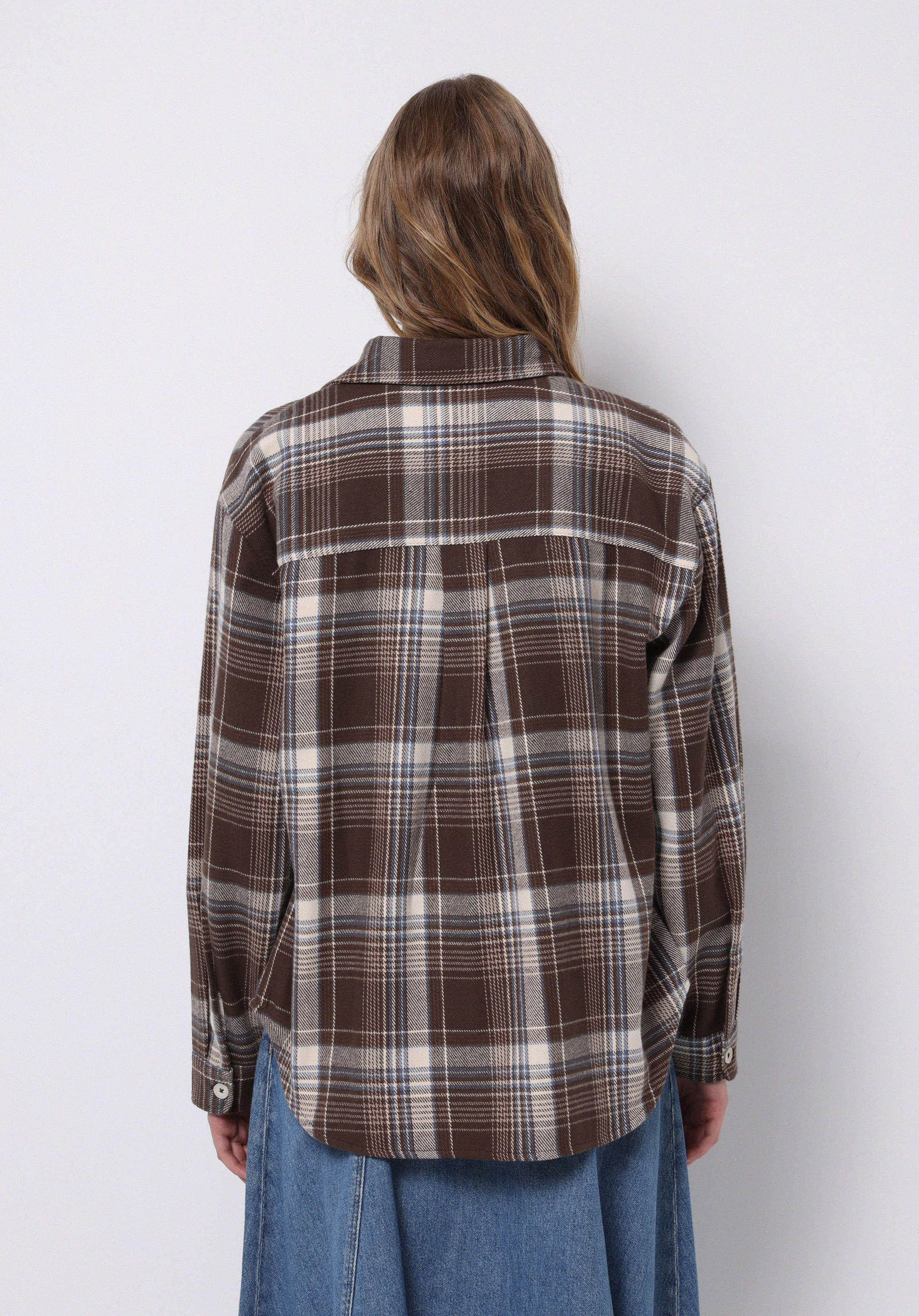 Показати інформацію про Сорочка З Довгим Рукавом Жіноча Коричнева  Cl1077174