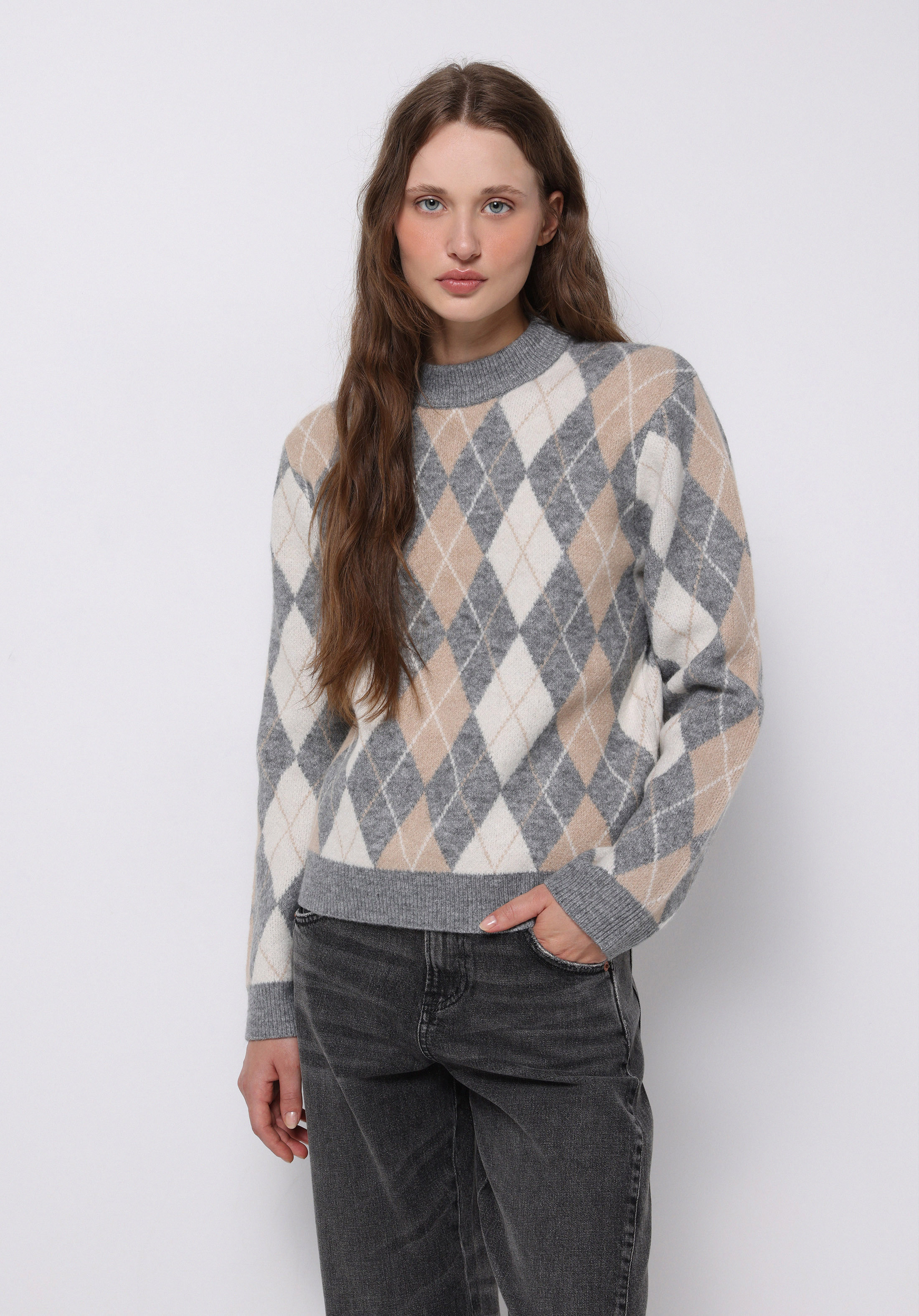 Показати інформацію про Светр Жіночий Сірий  Cl1076873