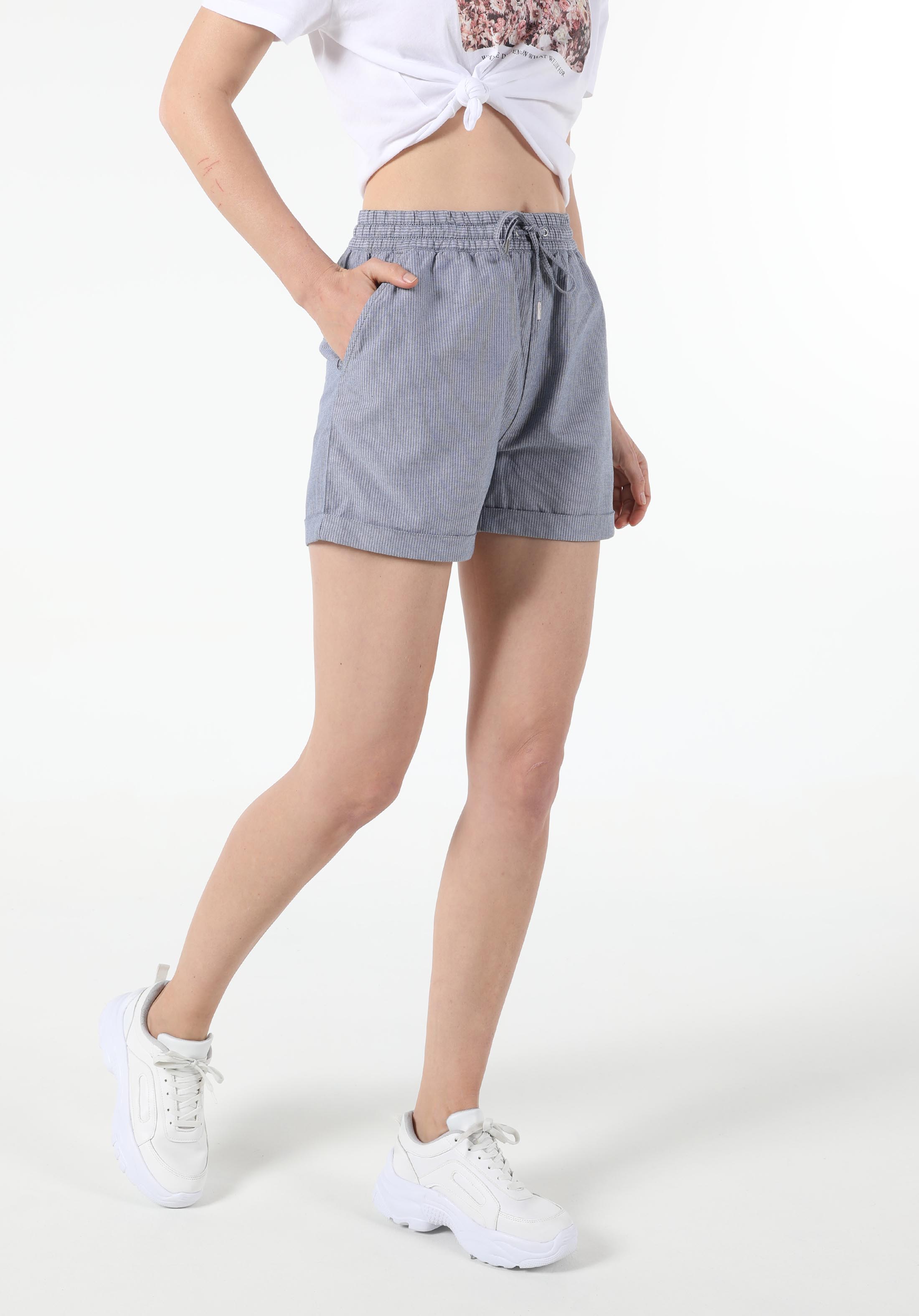 Показати інформацію про Шорти Жіночі Блакитні  Cl1054115