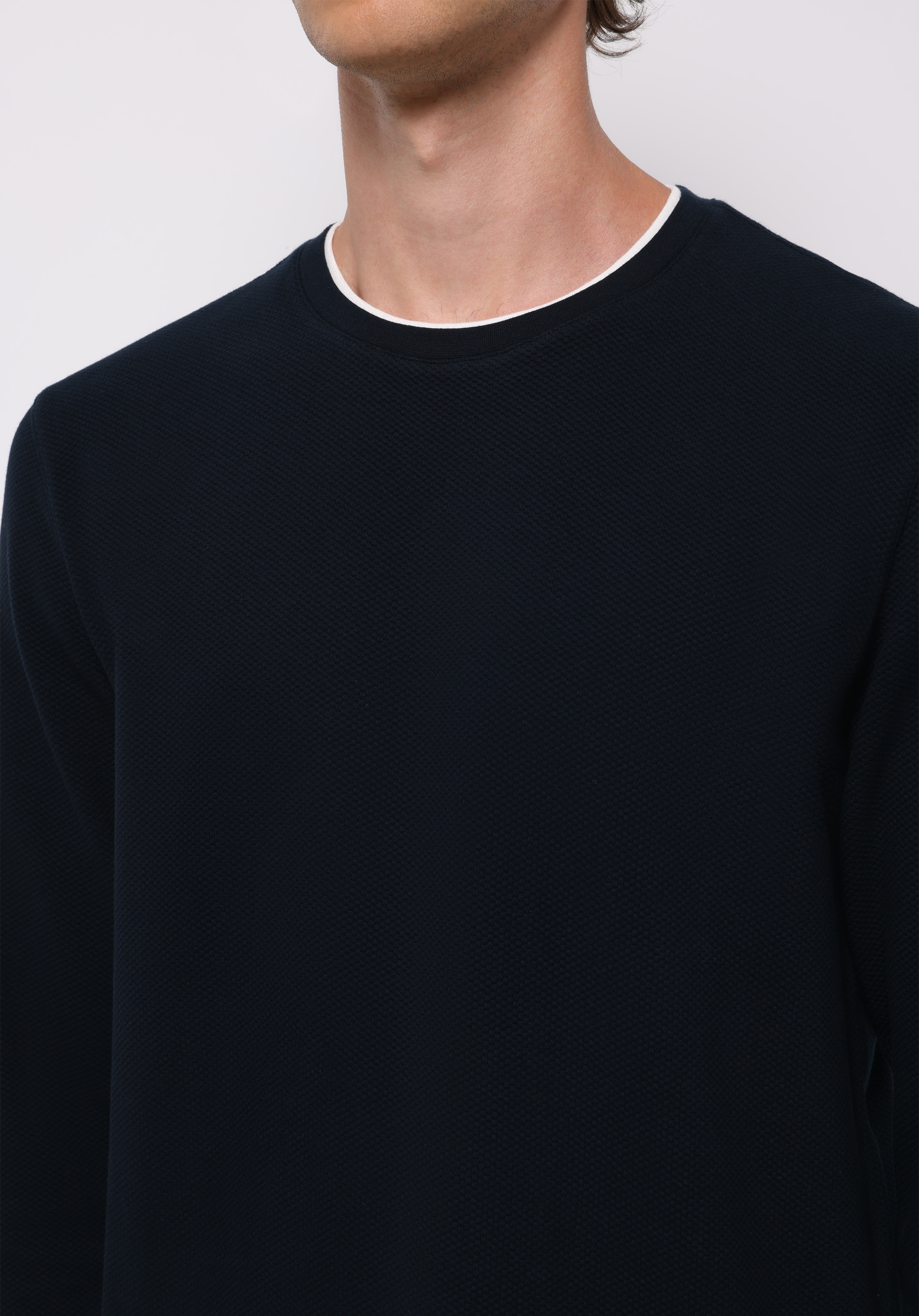 Показати інформацію про Футболка З Довгим Рукавом Чоловіча Синя  Cl1076433