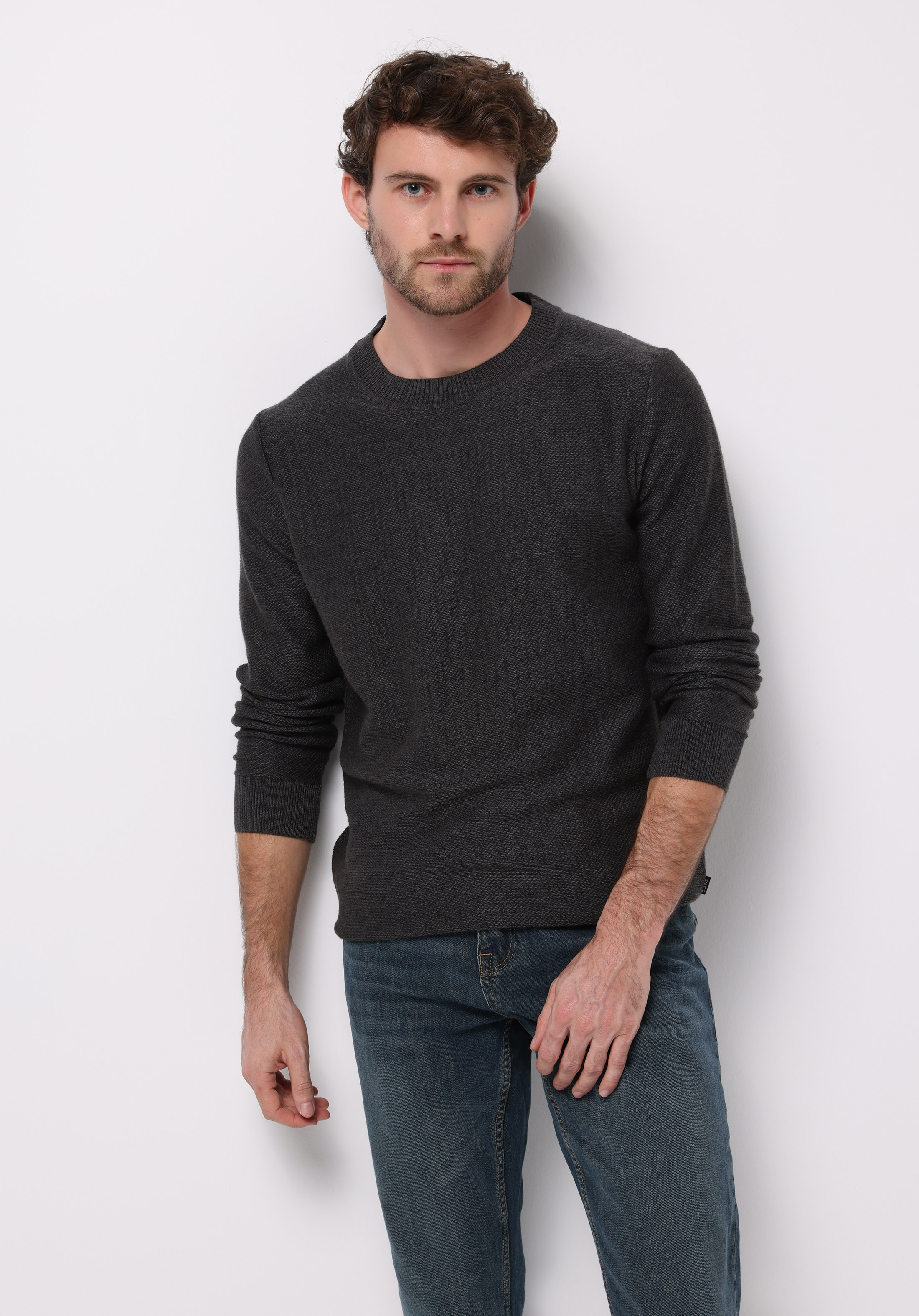 Показати інформацію про Светр Чоловічий Сірий  Cl1076471