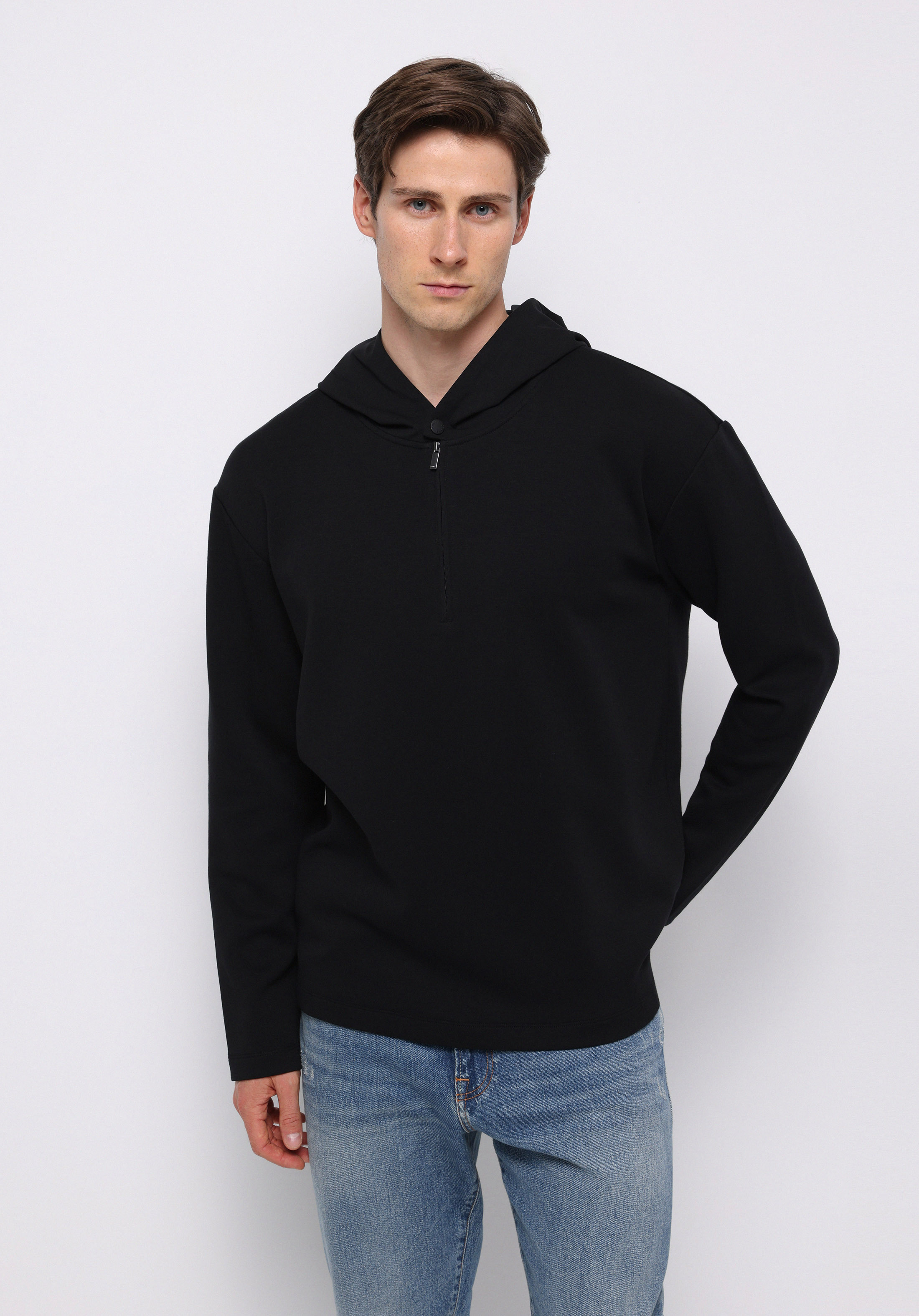 Показати інформацію про Толстовка Чоловіча Чорна  Cl1077080