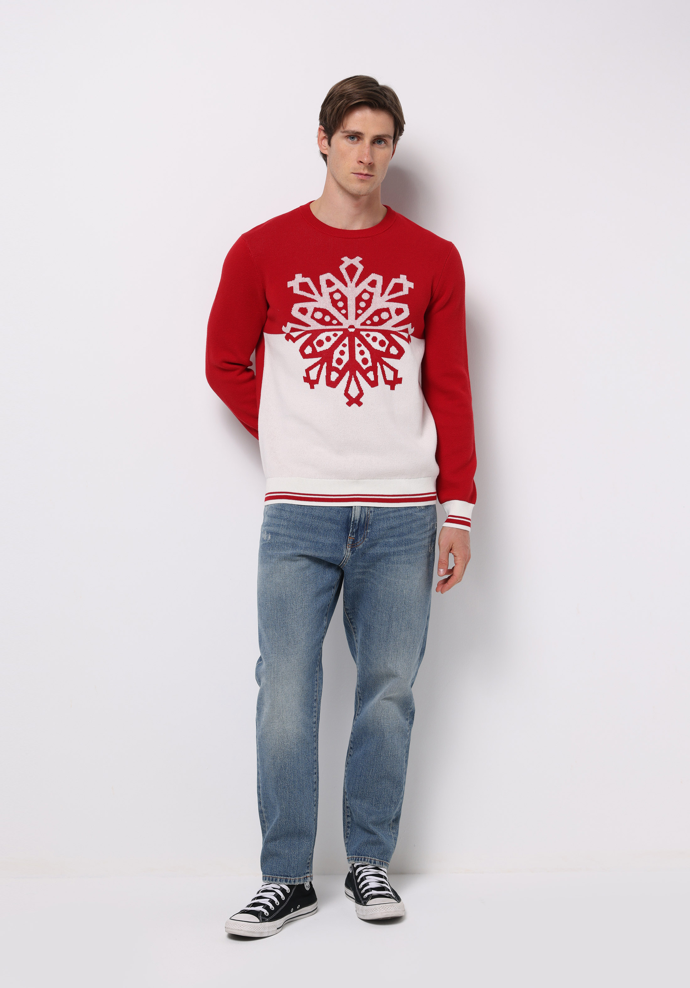 Показати інформацію про Светр Чоловічий Червоний  Cl1077275