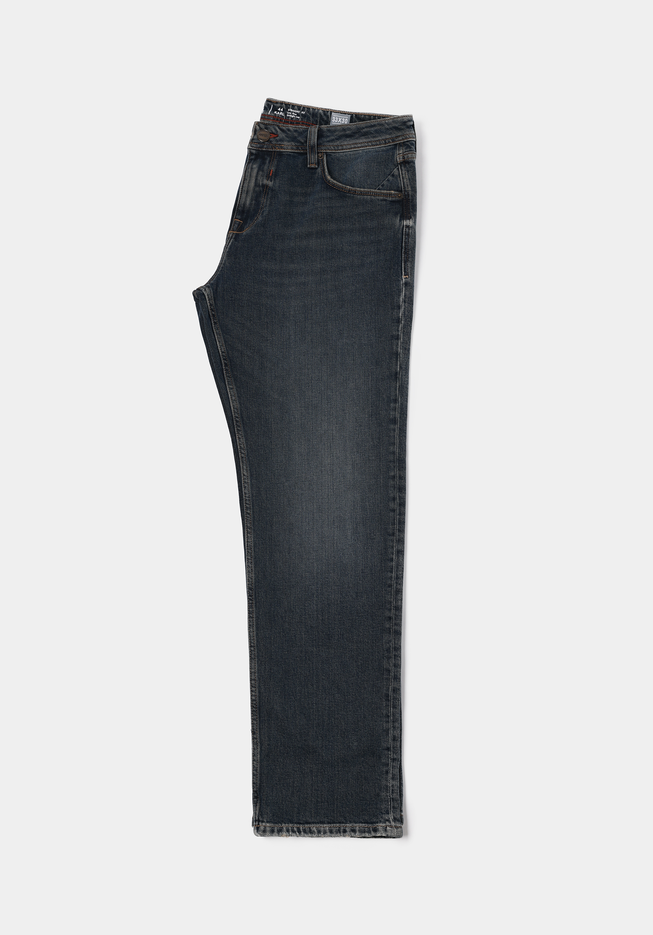 Показати інформацію про 044 Karl Джинси Чоловічі Чорні Прямого Крою Cl1071279