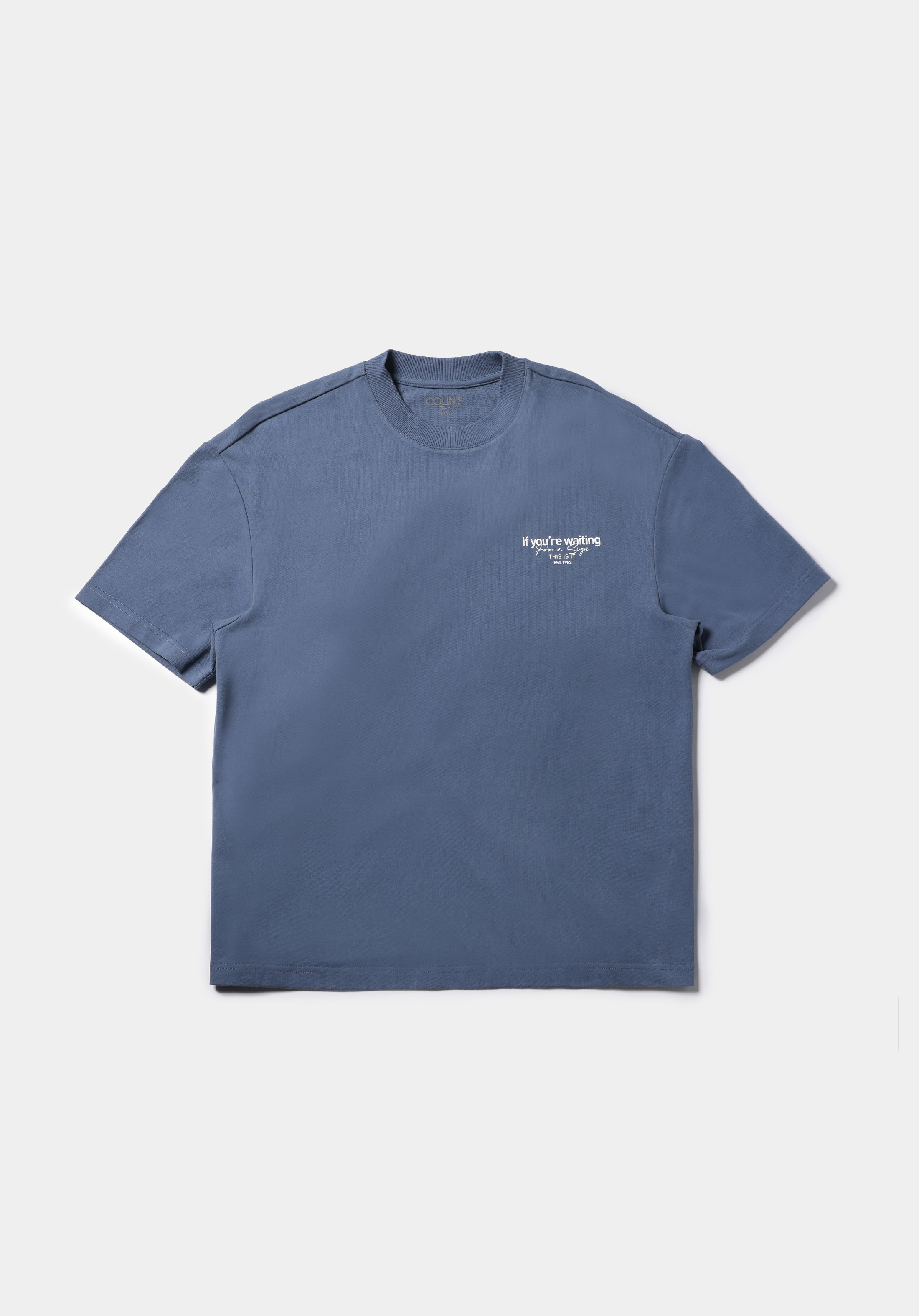 Показати інформацію про Футболка З Коротким Рукавом Чоловіча Блакитна  Cl1075385