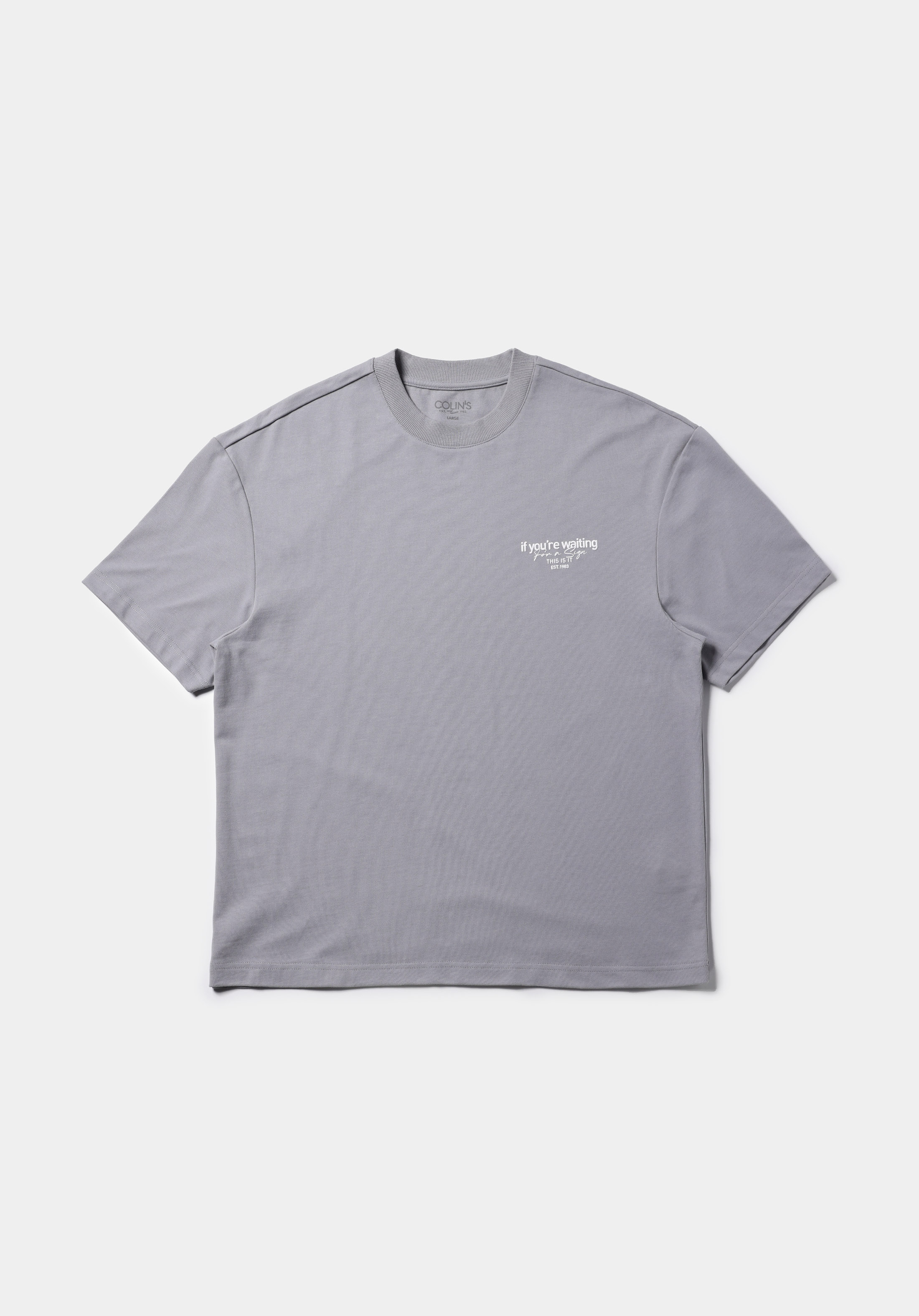 Показати інформацію про Футболка З Коротким Рукавом Чоловіча Сіра  Cl1075385