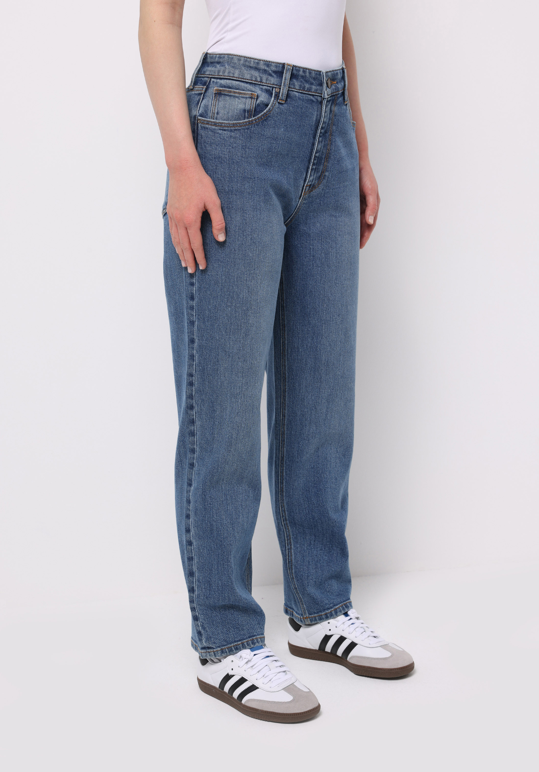 Показати інформацію про 884 Lauren Джинси Жіночі Блакитні Прямого Крою Cl1073215