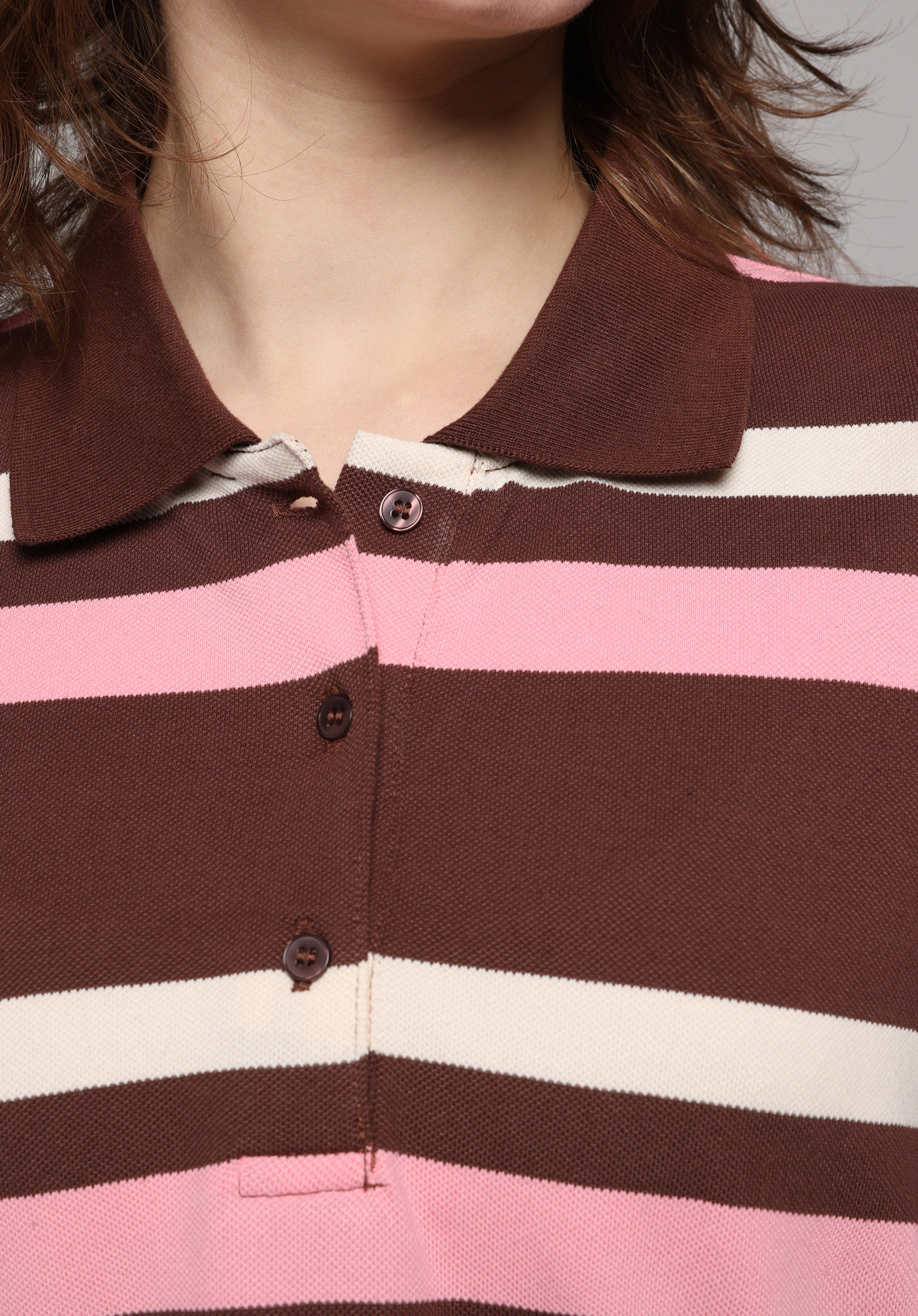 Показати інформацію про Теніска Поло З Довгим Рукавом Жіночий Мультіколор