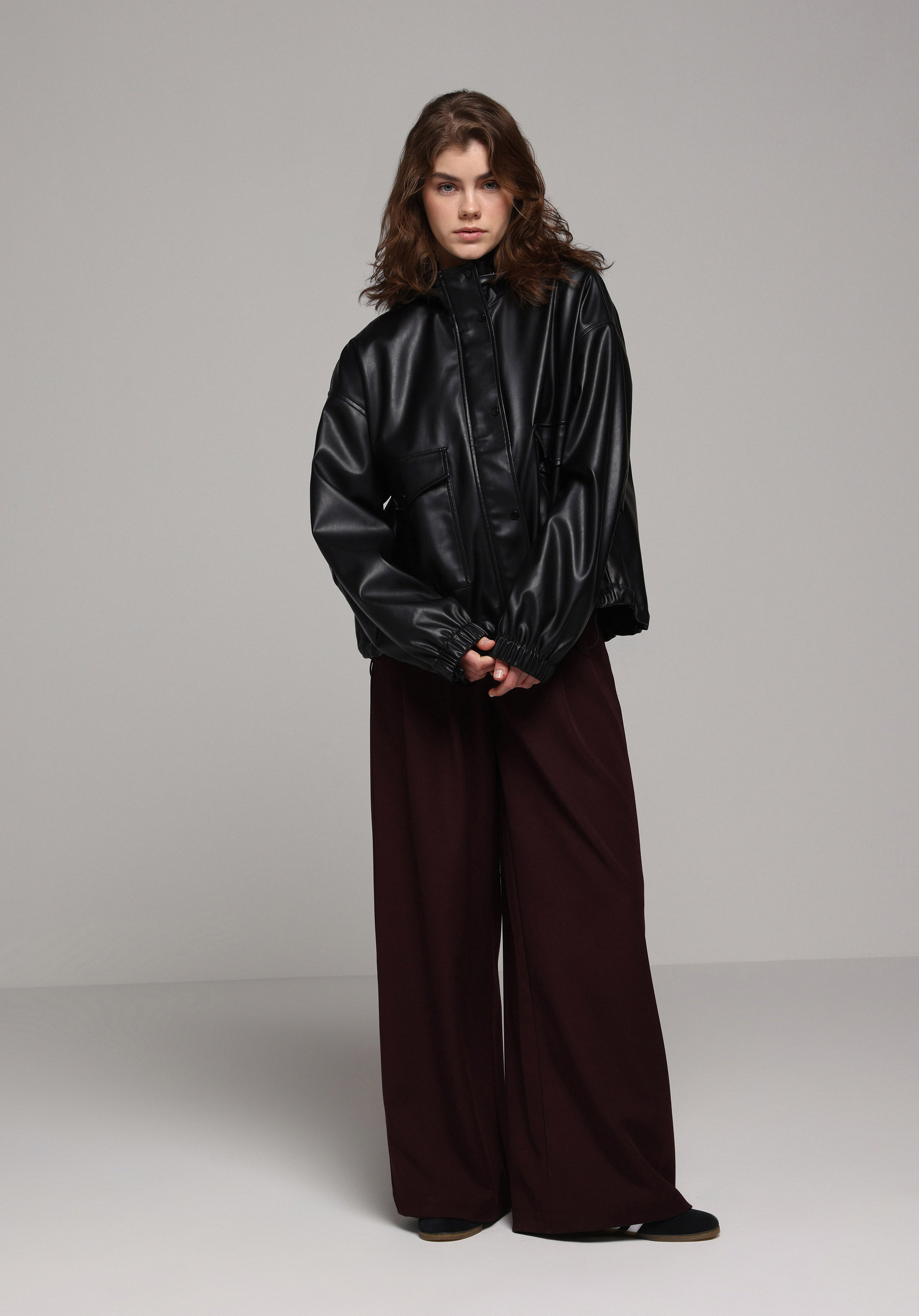 Показати інформацію про Брюки Жіночі Бордові  Cl1078044