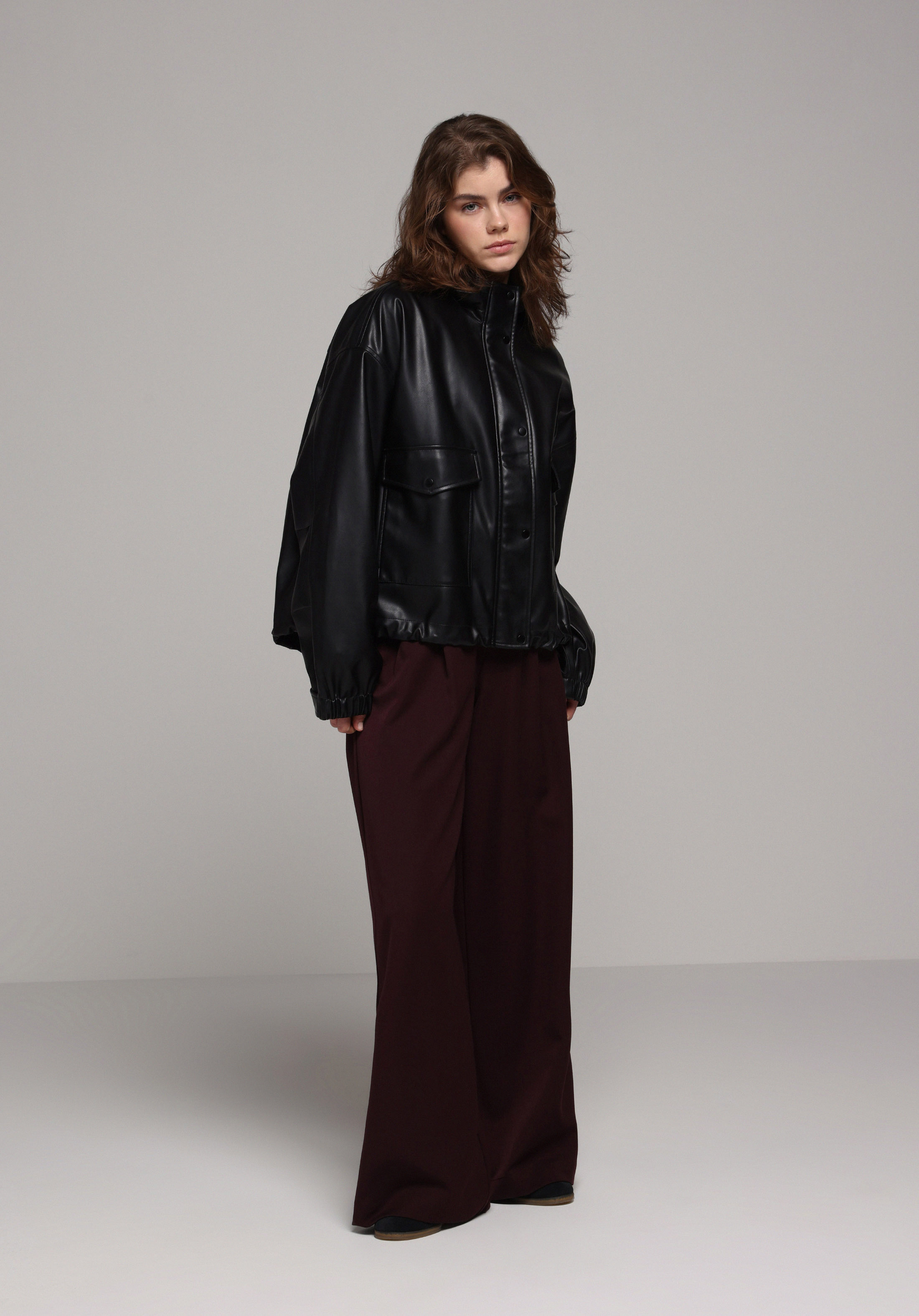 Показати інформацію про Брюки Жіночі Бордові  Cl1078044