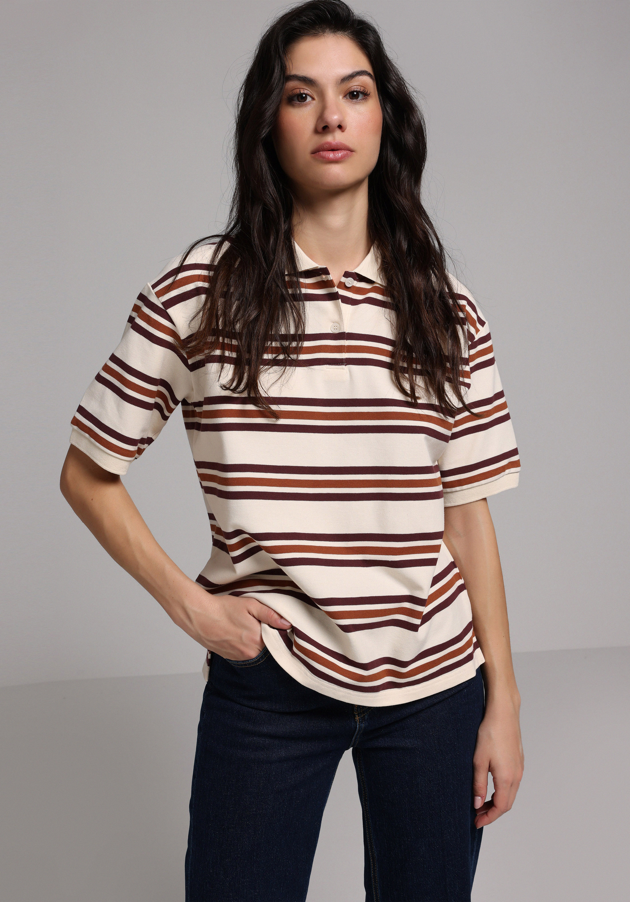 Показати інформацію про Поло З Коротким Рукавом Жіноче Мультіколор  Cl1077664