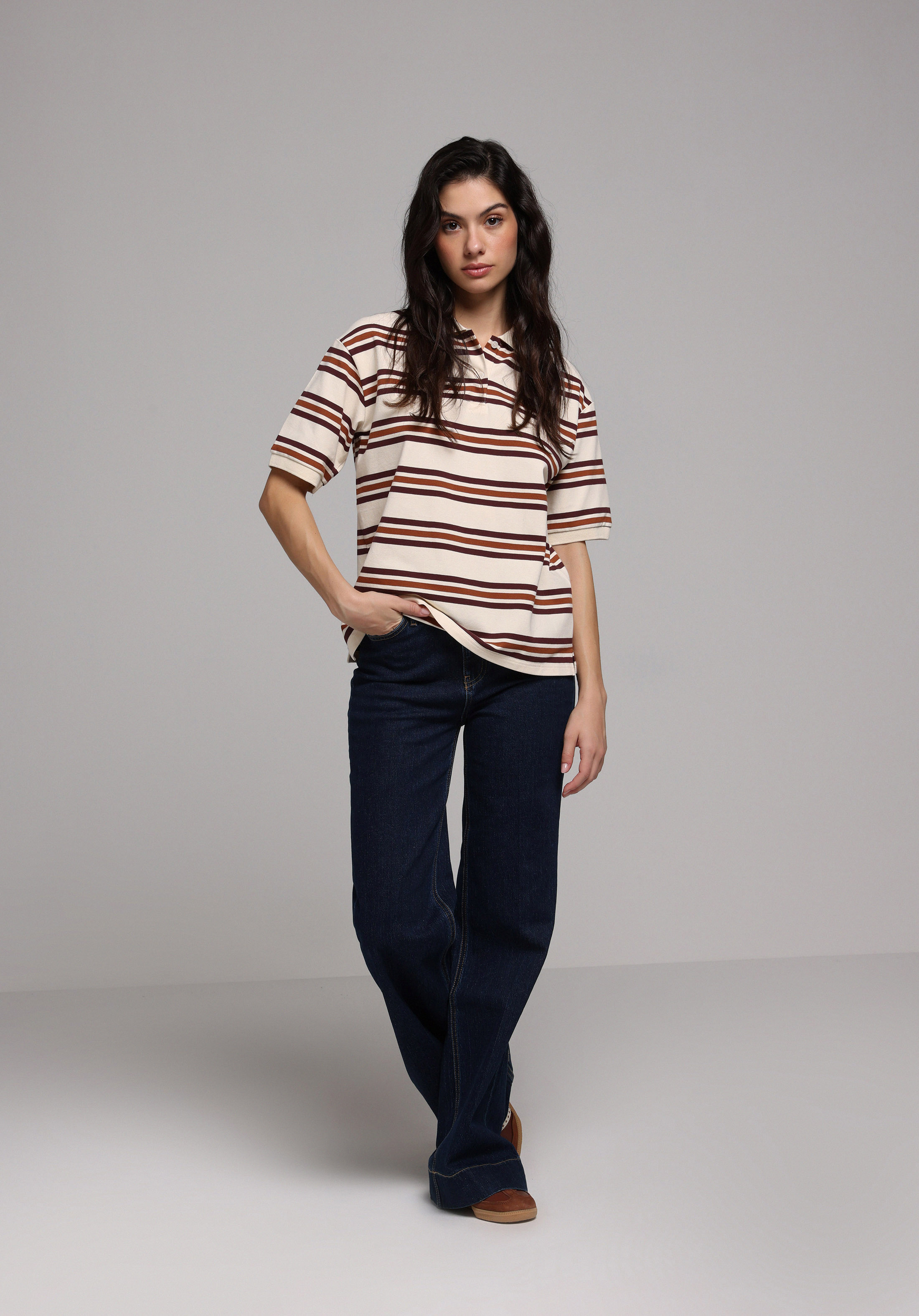 Показати інформацію про Поло З Коротким Рукавом Жіноче Мультіколор  Cl1077664