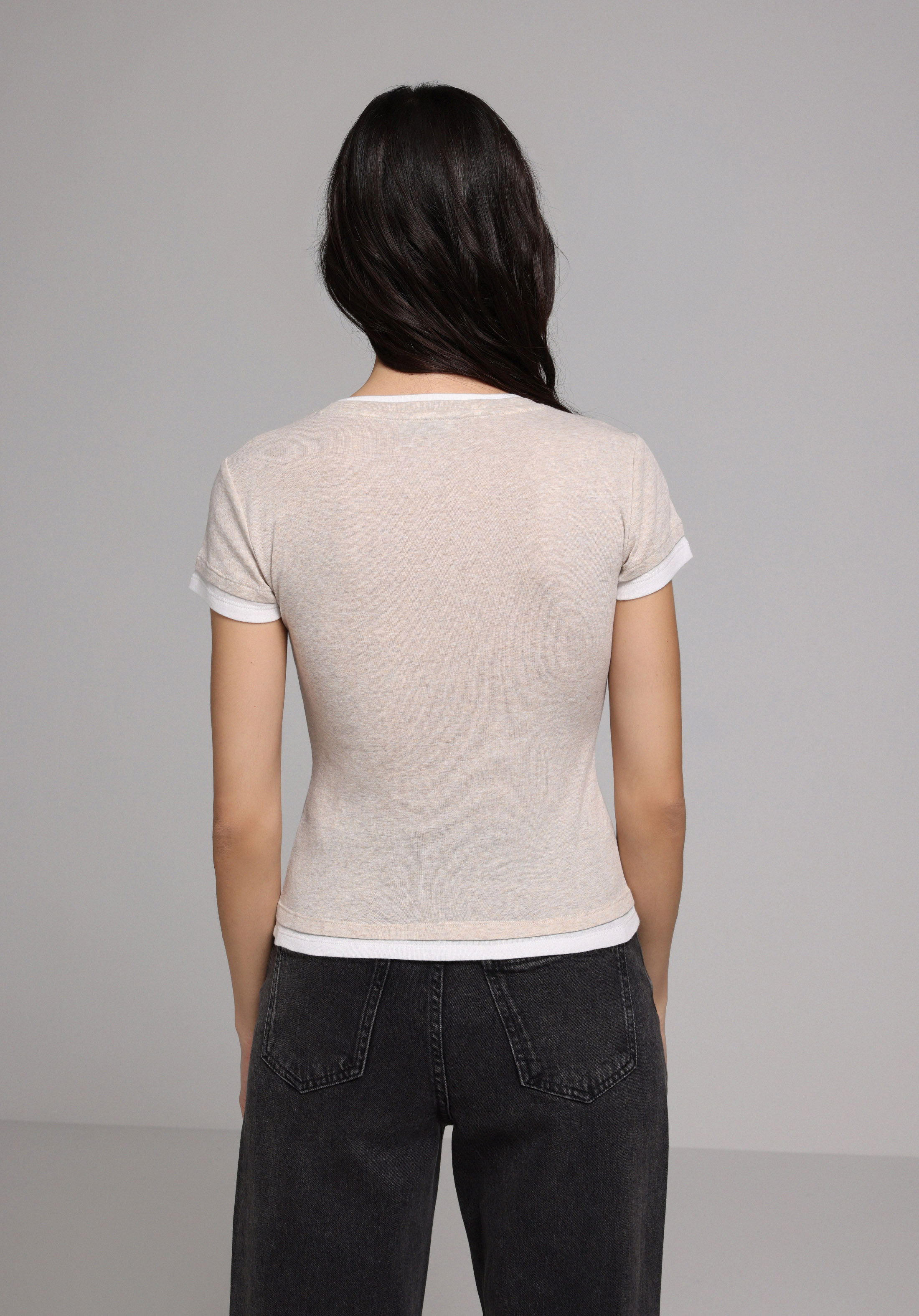 Показати інформацію про Светр Із Коротким Рукавом Жіночий Сірий  Cl1077970