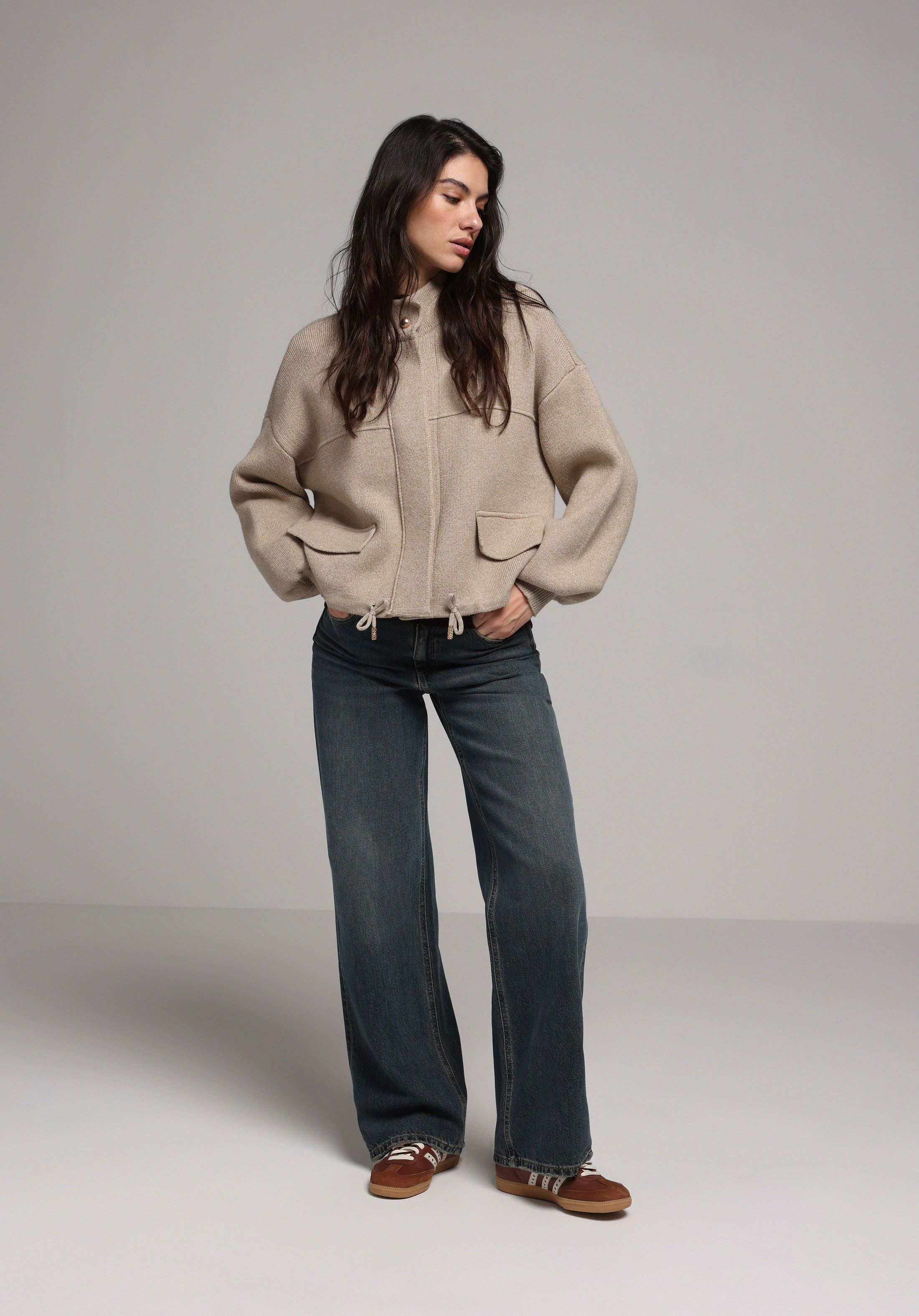 Показати інформацію про Кардиган Жіночий Бежевий  Cl1077781