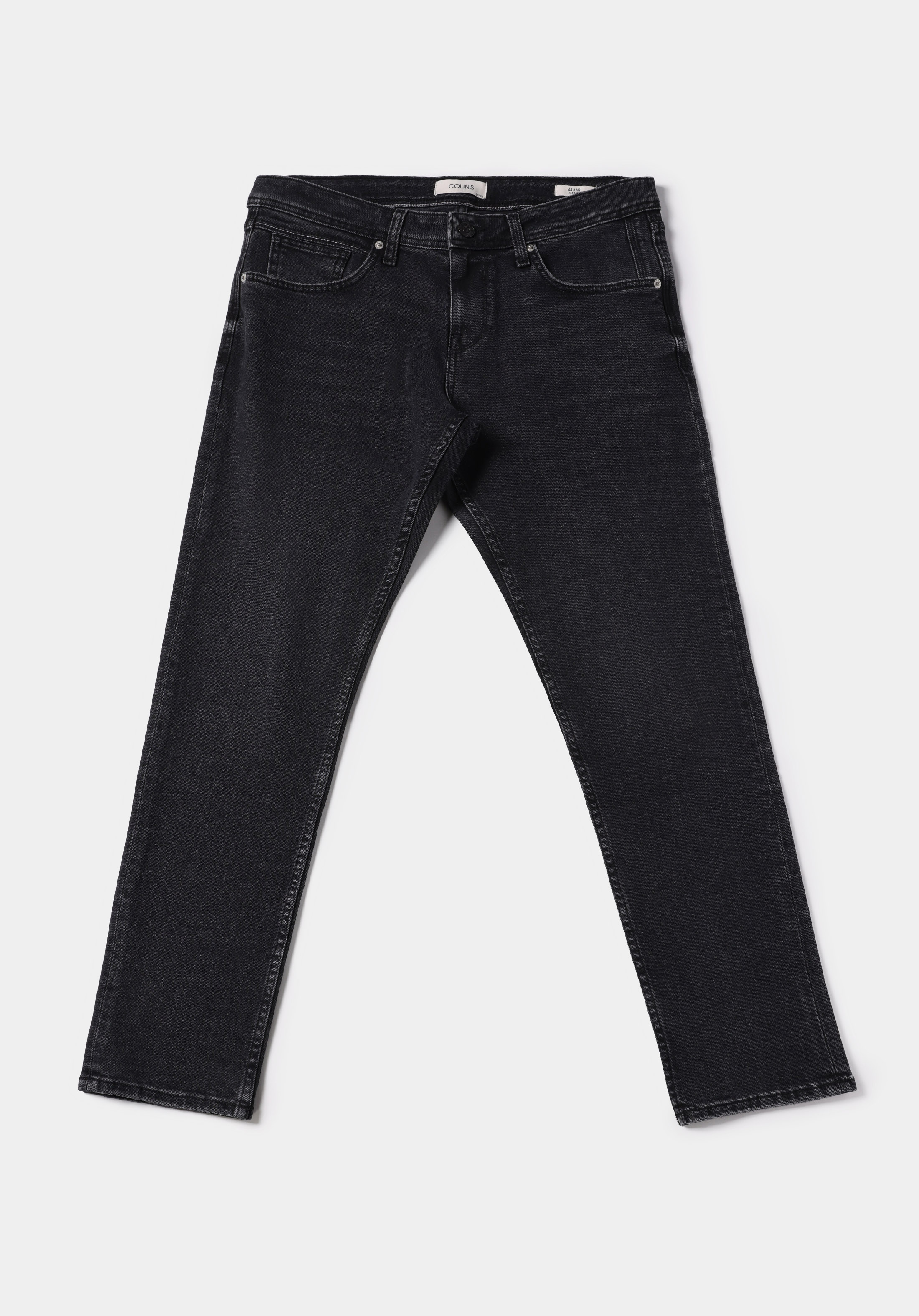 Показати інформацію про 044 Karl Джинси Чоловічі Чорні Прямого Крою Cl1078161