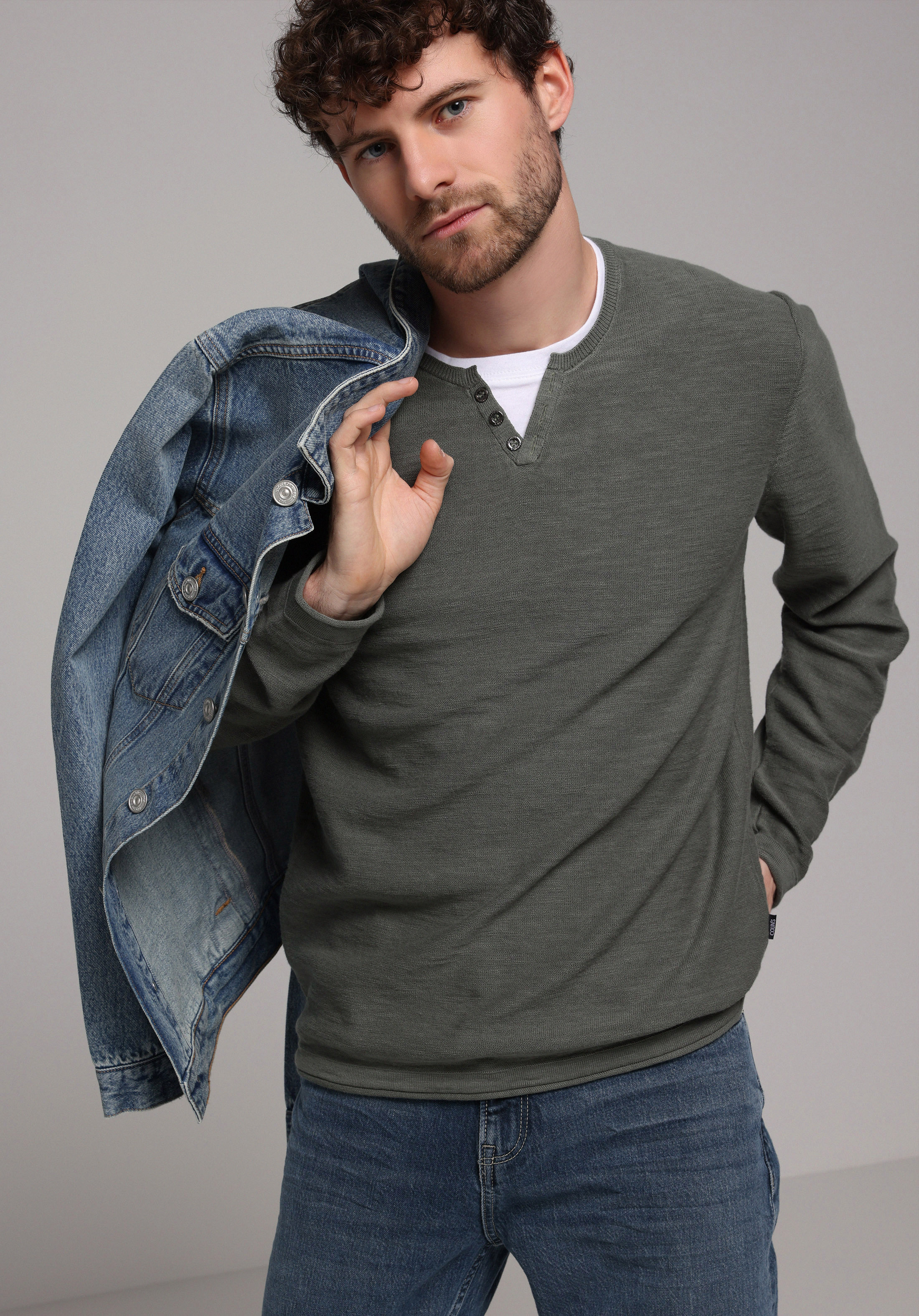 Показати інформацію про Светр Чоловічий Зелений  Cl1080087