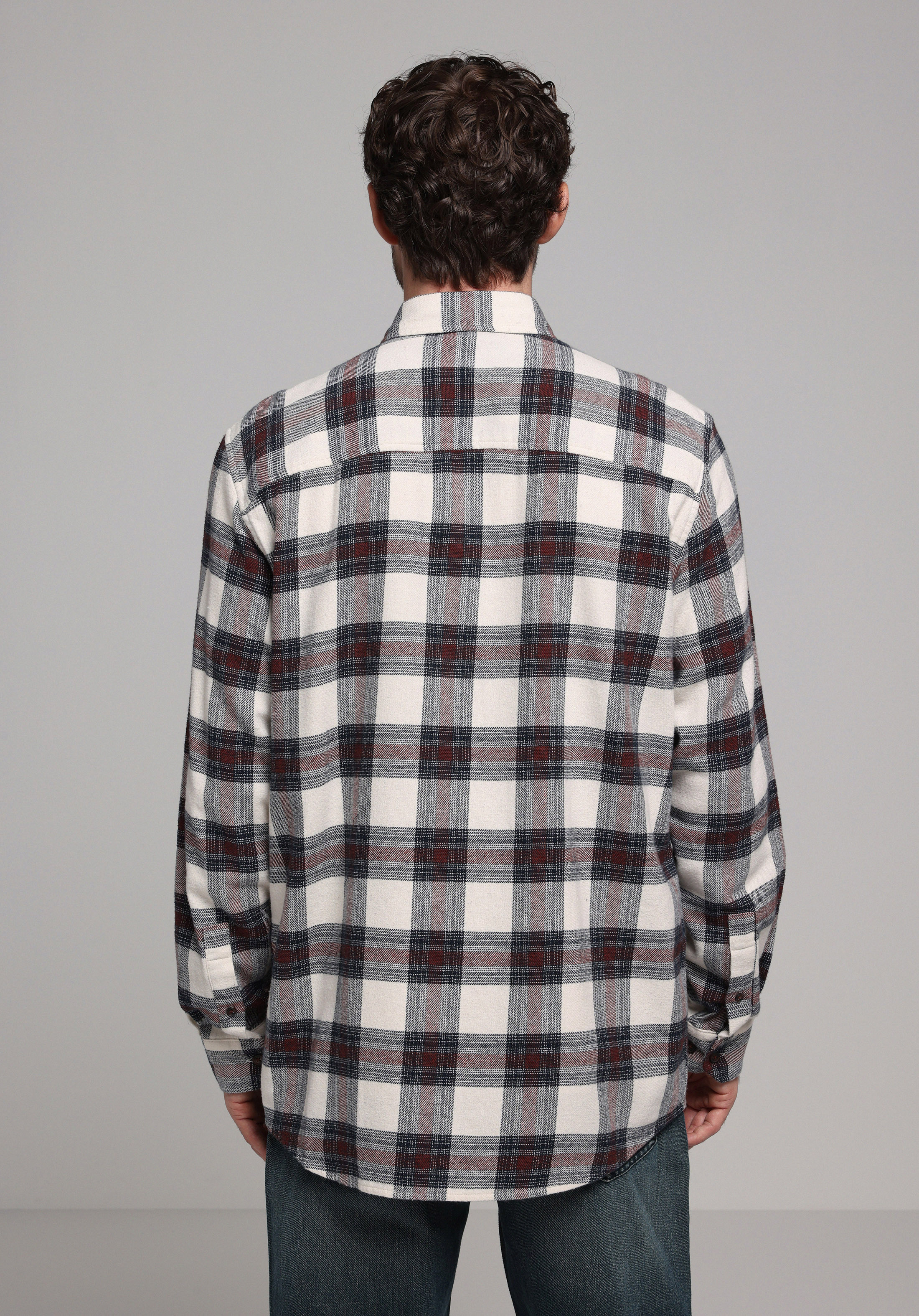 Показати інформацію про Сорочка З Довгим Рукавом Чоловіча Бордова  Cl1077583