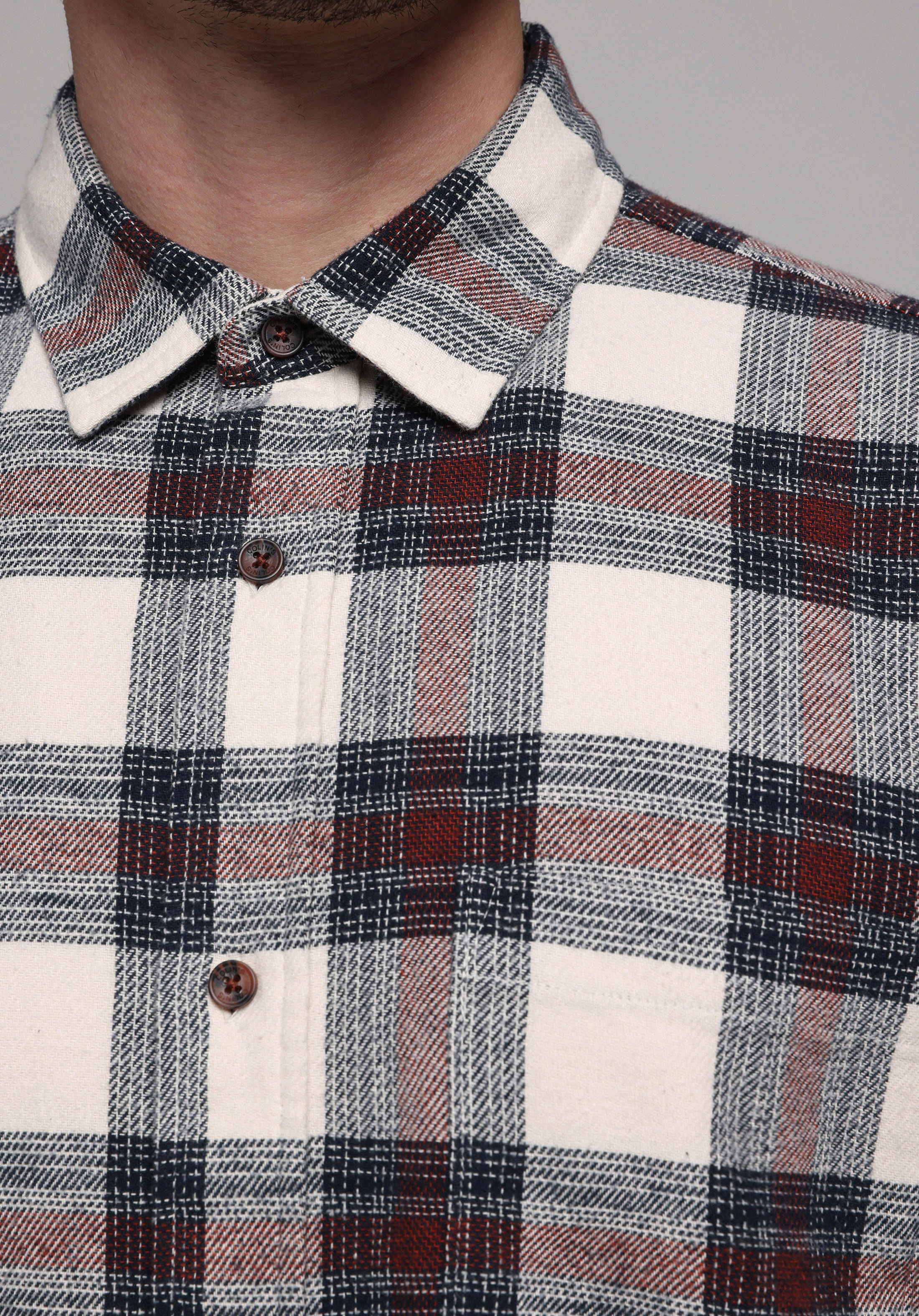 Показати інформацію про Сорочка З Довгим Рукавом Чоловіча Бордова  Cl1077583