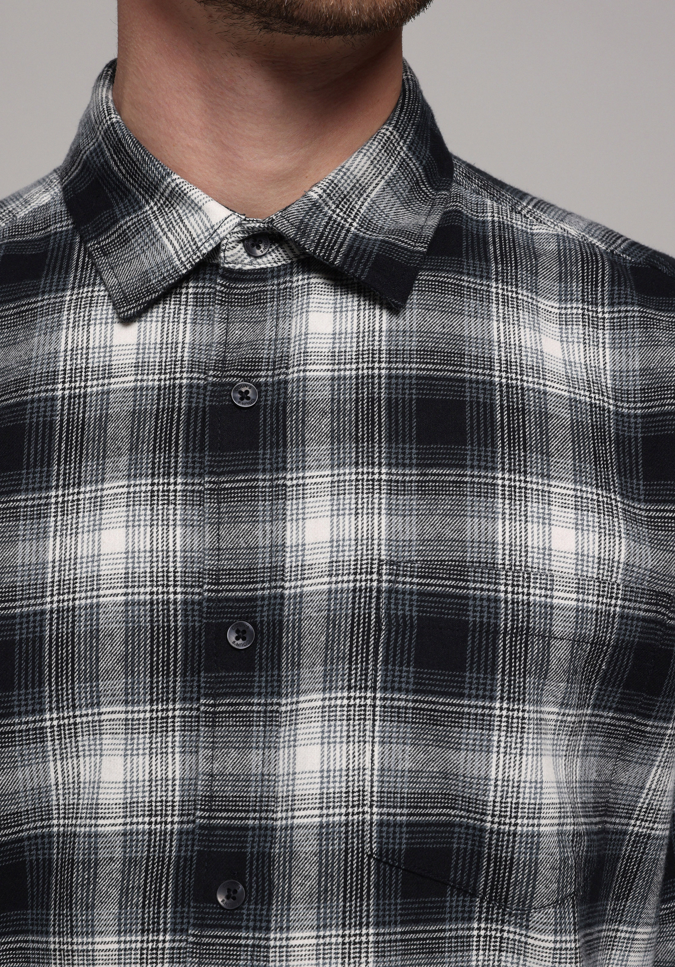 Показати інформацію про Сорочка З Довгим Рукавом Чоловіча Синя  Cl1077584