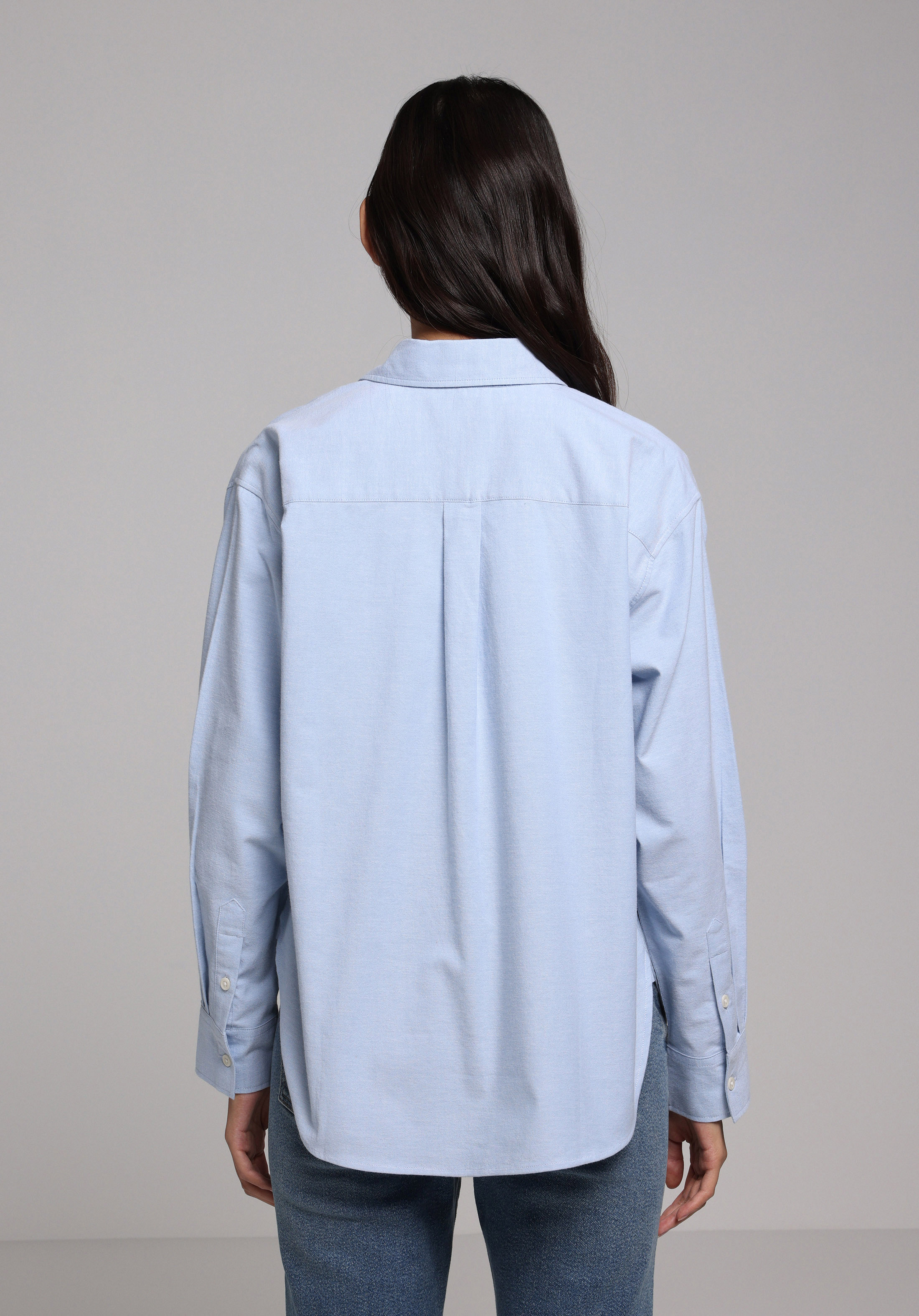 Показати інформацію про Сорочка З Довгим Рукавом Жіноча Блакитна  Cl1078107