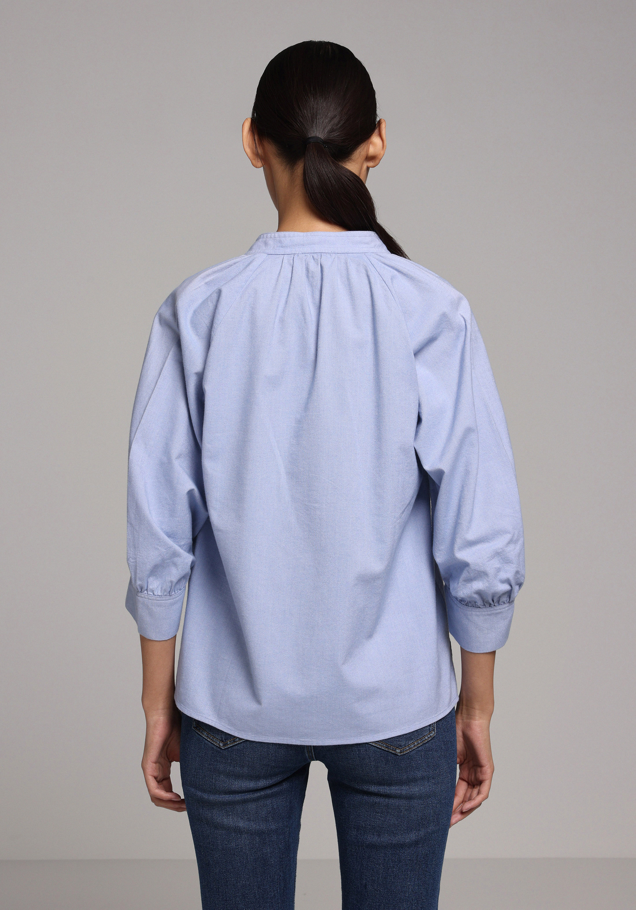 Показати інформацію про Сорочка З Довгим Рукавом Жіноча Блакитна  Cl1077686