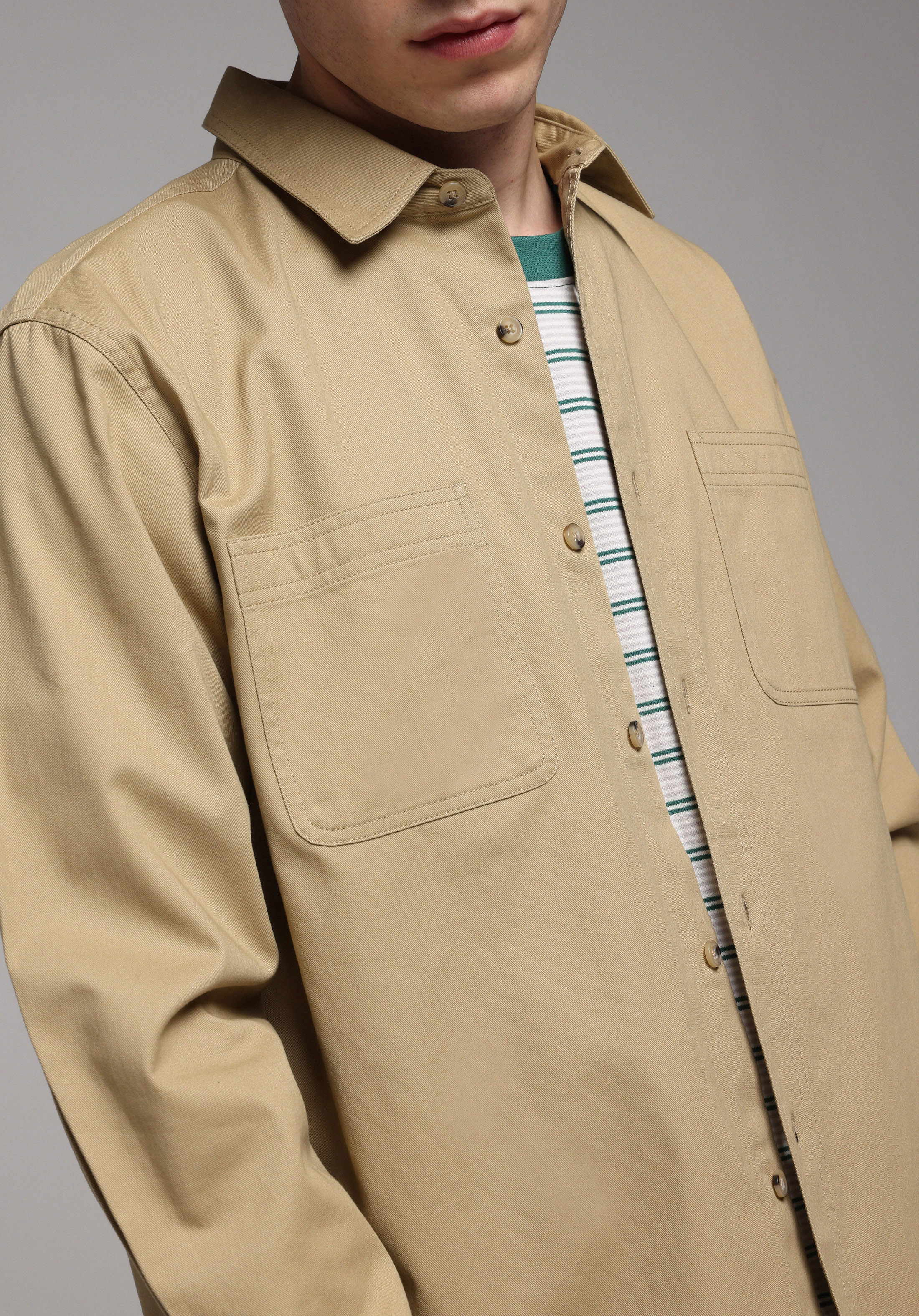 МУЖЧИНЫ - COLIN'S Мужская Рубашка Бежевая