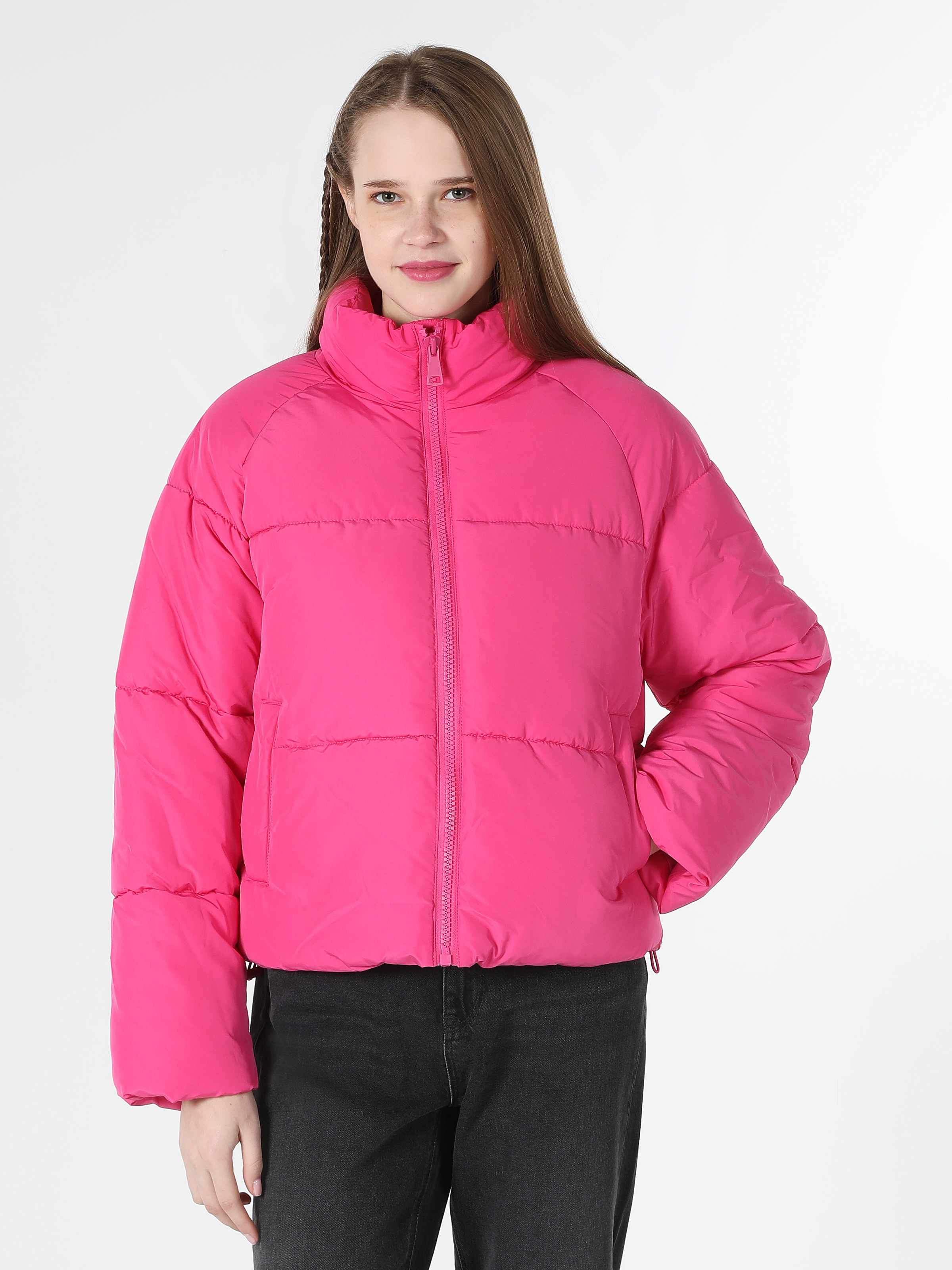 Показати інформацію про Куртка Жіноча Рожева Класичного Крою Cl1062207