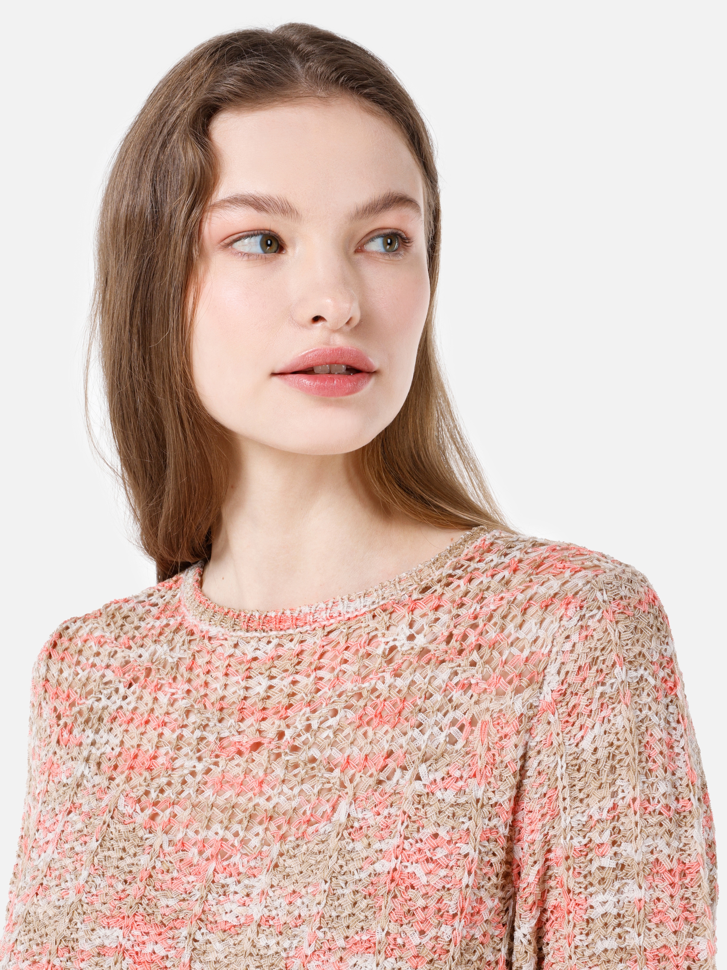 Показати інформацію про  светр із коротким рукавом Жіночий Мультіколор  