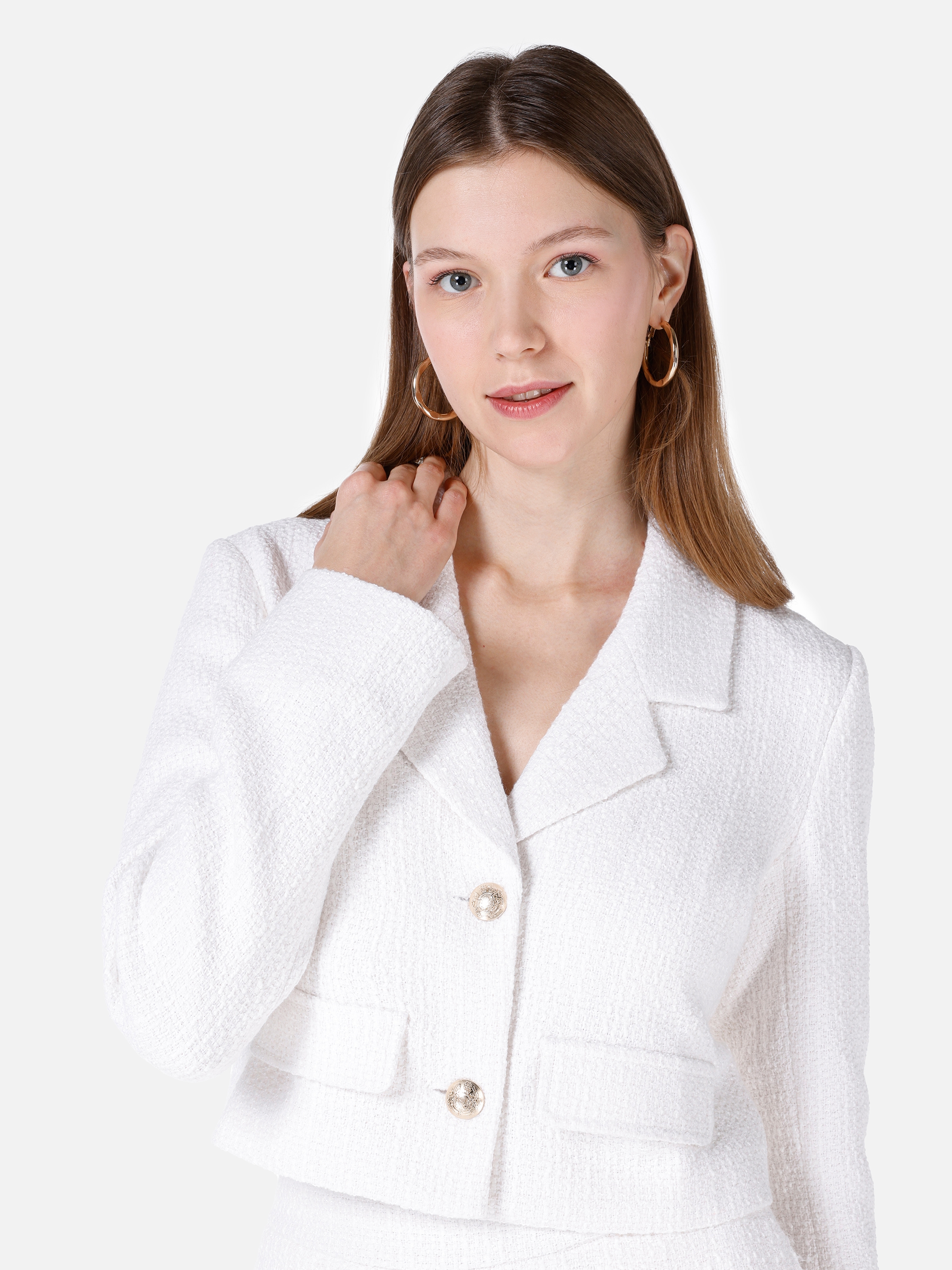 Показати інформацію про  Піджак Жіночий Білий  