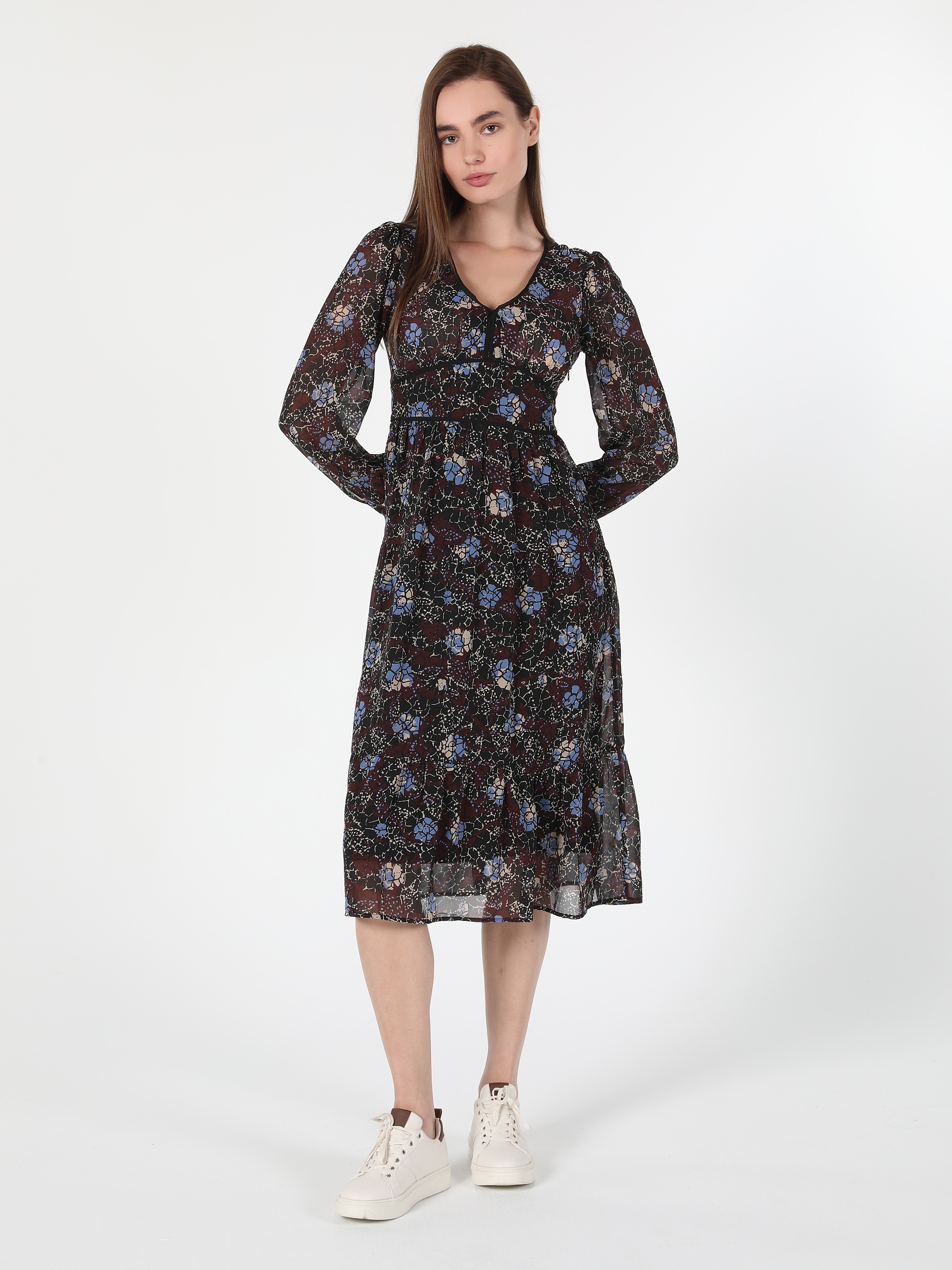 Показати інформацію про Сукня Жіноча Різнокольорова Довга З Малюнком Cl1060160
