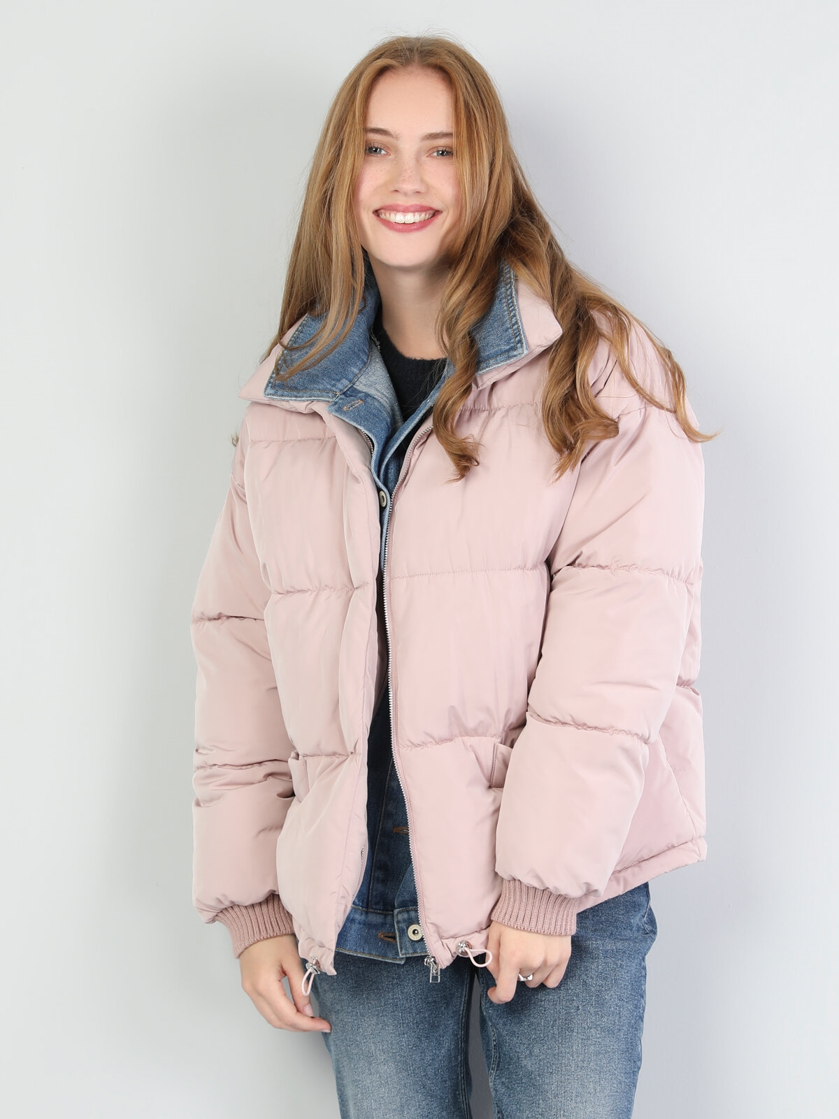 Показати інформацію про Куртка Жіноча Рожева Класичного Крою Cl1045308