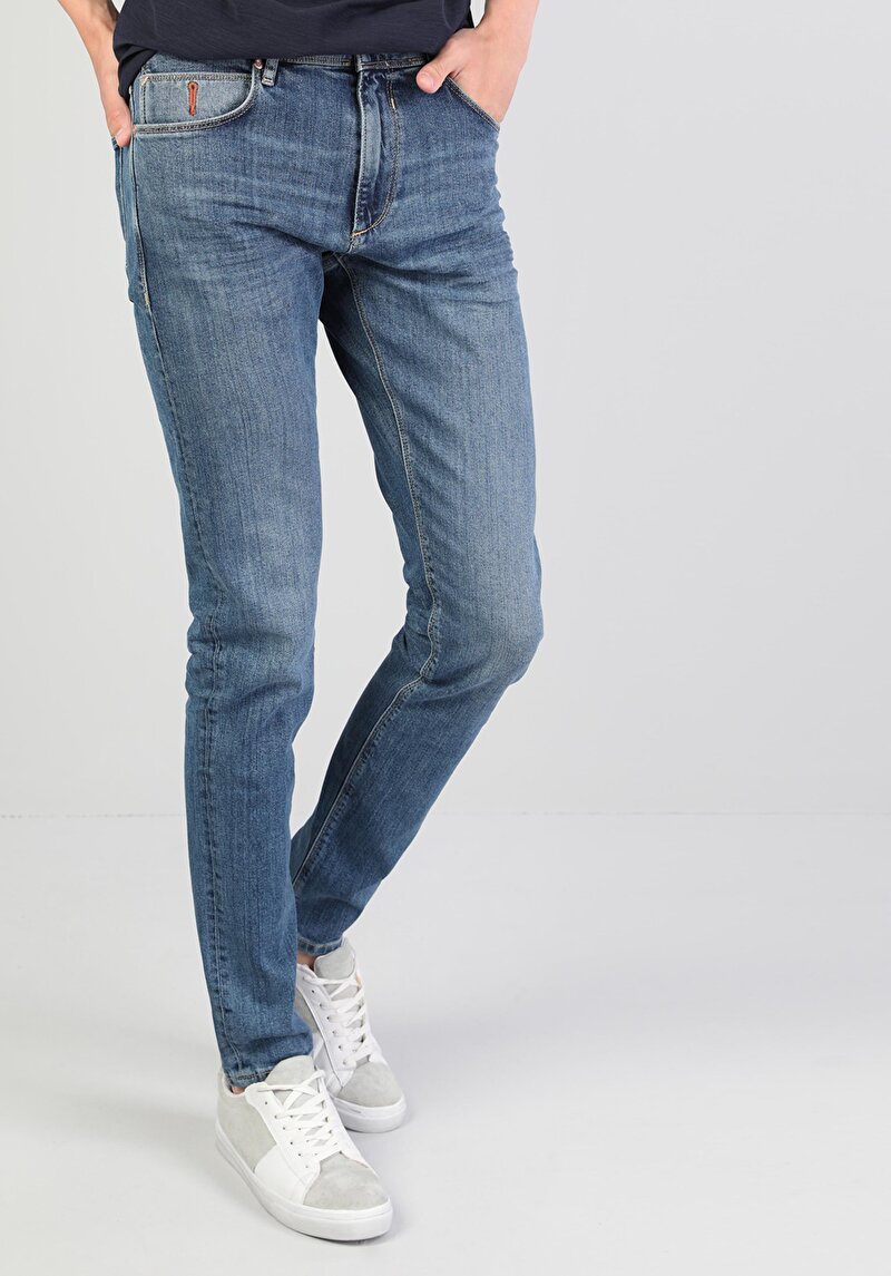 Зображення 041 Danny Джинси Чоловічі Блакитні Вузького Крою Cl1046151
