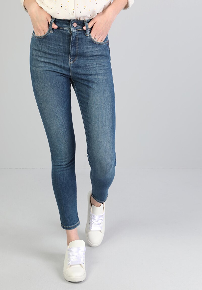 Зображення 760 Diana Джинси Жіночі Блакитні Супер Вузького Крою Cl1045984