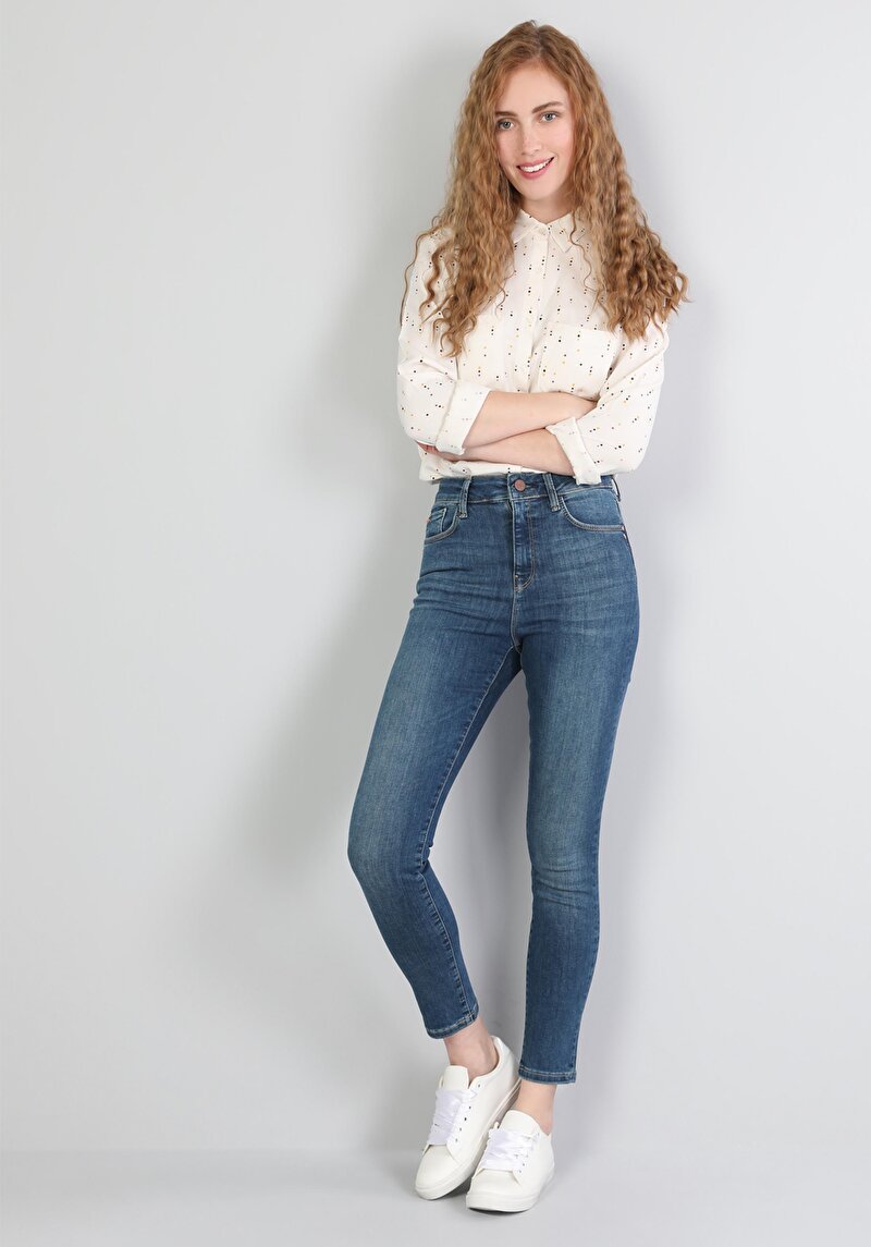 Показати інформацію про 760 Diana Джинси Жіночі Блакитні Супер Вузького Крою Cl1045984