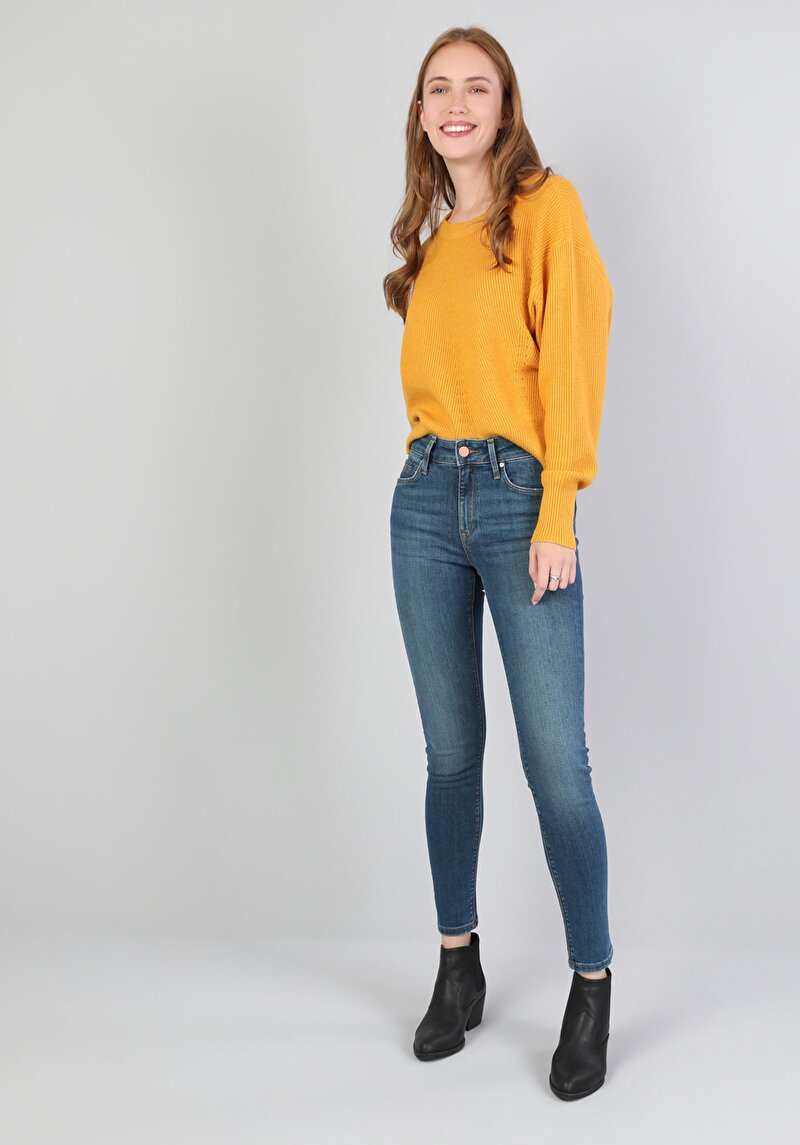 Показати інформацію про 759 Lara Джинси Жіночі Блакитні Супер Вузького Крою Cl1045983