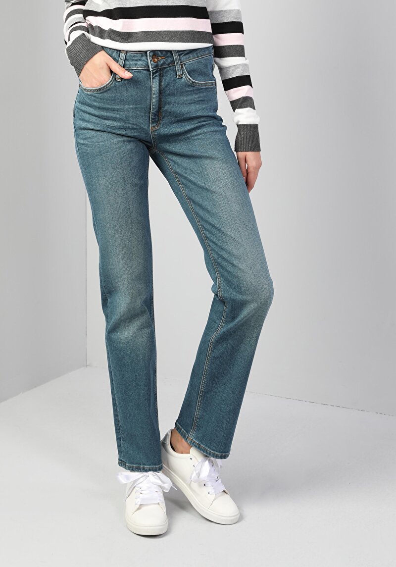 Зображення 792 Mila Джинси Жіночі Блакитні Класичного Крою Cl1045957