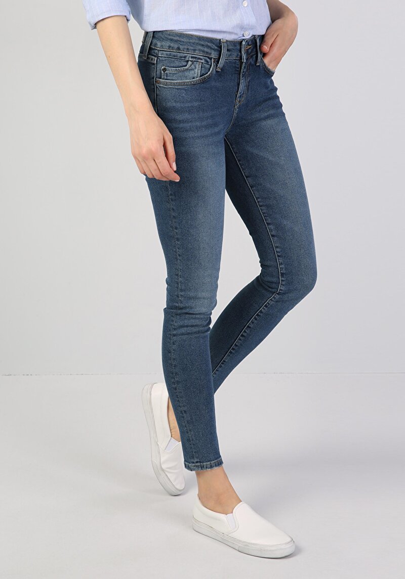 Зображення 757 Sally Джинси Жіночі Блакитні Супер Вузького Крою Cl1045939