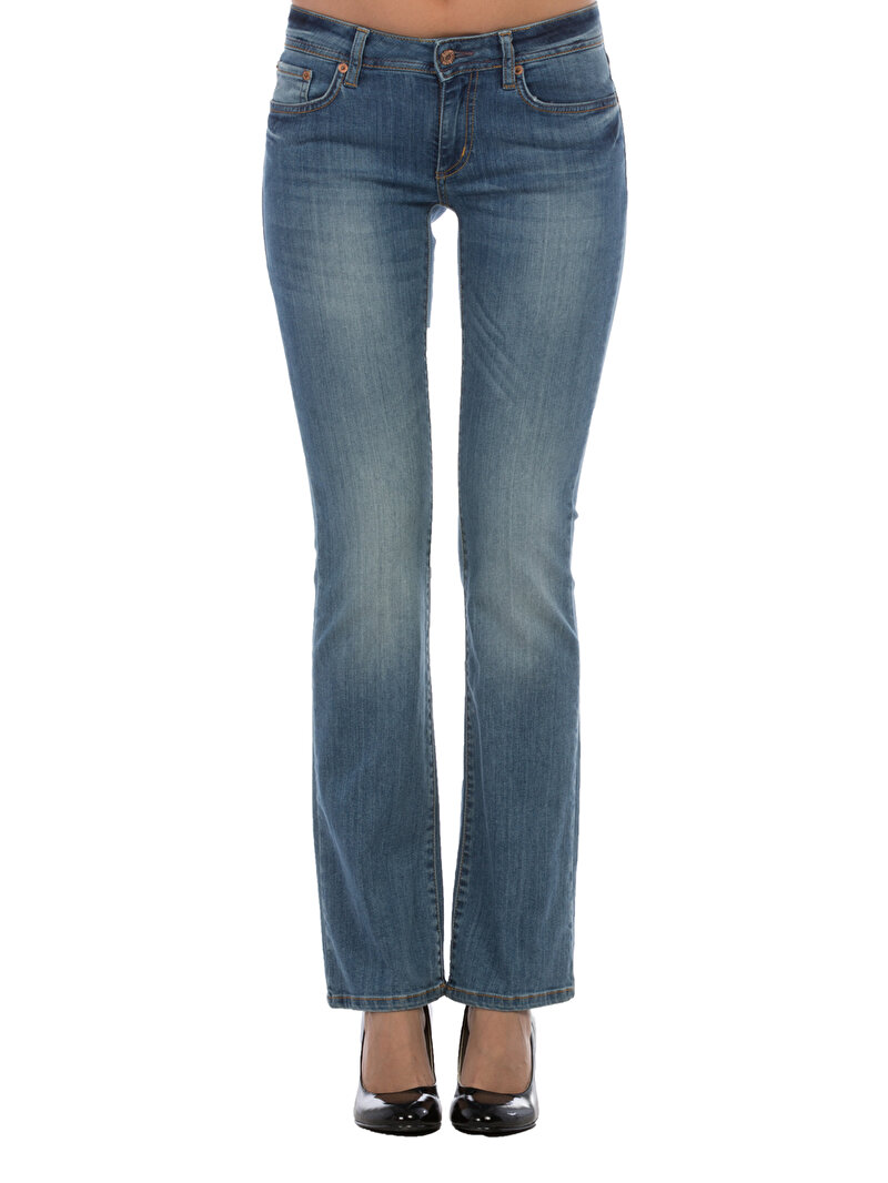 Зображення 791 Monica Джинси Жіночі Блакитні Класичного Крою Clbdewpnt0252780