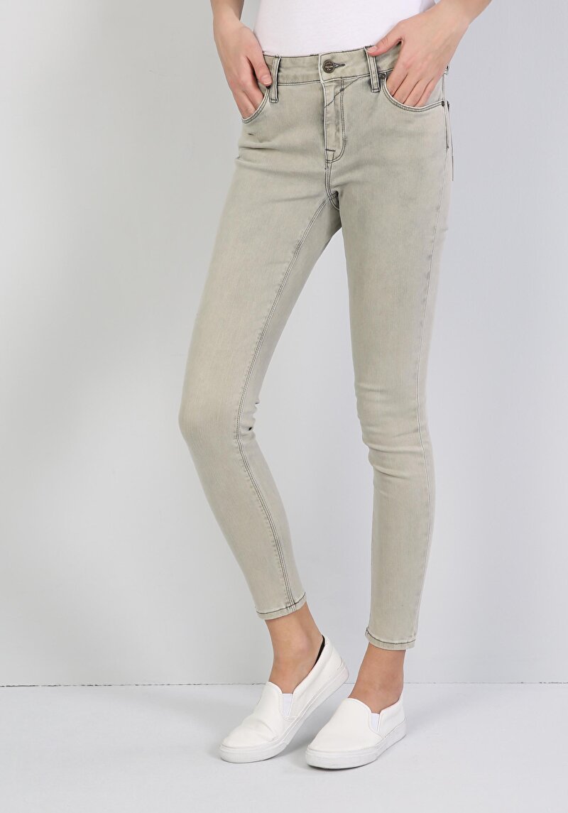 Зображення 759 Lara Джинси Жіночі Хакі Супер Вузького Крою Cl1042747
