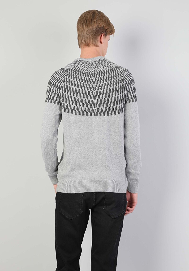 Показати інформацію про Светр Чоловічий Сірий  Cl1045511