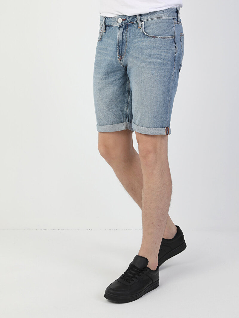 Показати інформацію про Джинсові Шорти Чоловічі Блакитні Cl1049166