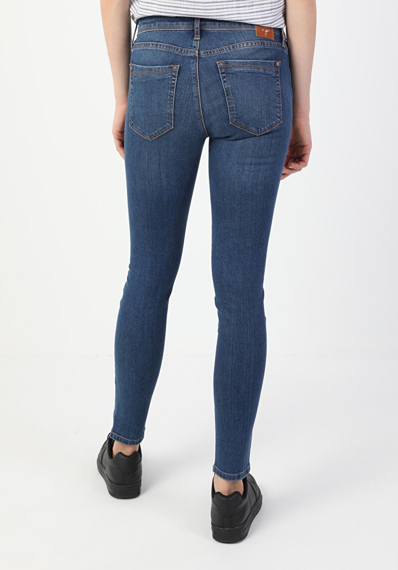 Показати інформацію про 757 Sally Джинси Жіночі Блакитні Супер Вузького Крою Cl1049649