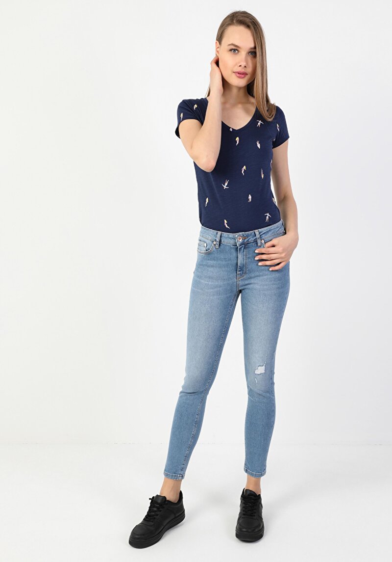 Зображення 759 Lara Джинси Жіночі Блакитні Супер Вузького Крою Cl1049654