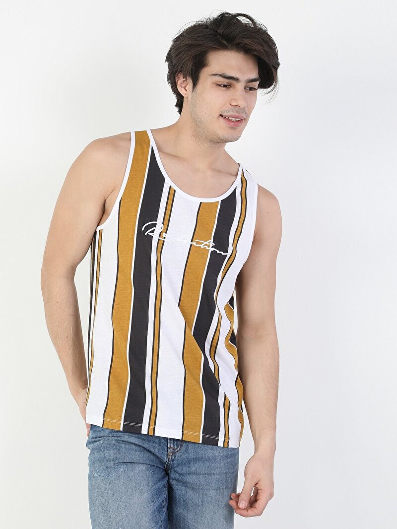 Показати інформацію про Майка Чоловіча Жовта Класичного Крою Cl1049435