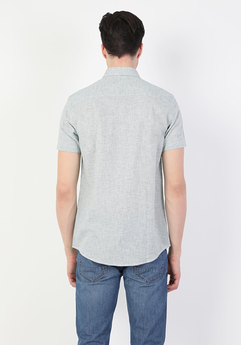 Зображення Сорочка З Коротким Рукавом Чоловіча Зелена Cl1049300