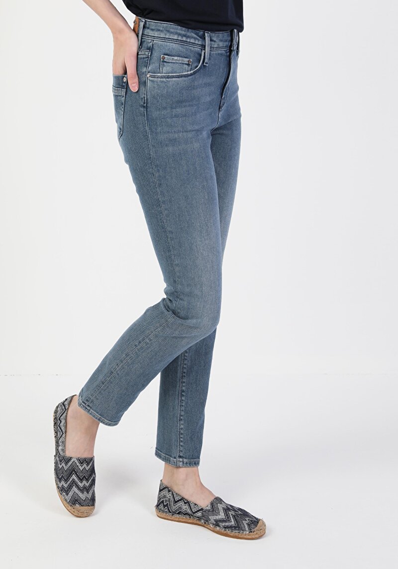 Зображення 703 Carla Джинси Жіночі Блакитні Вузького Крою Cl1049664