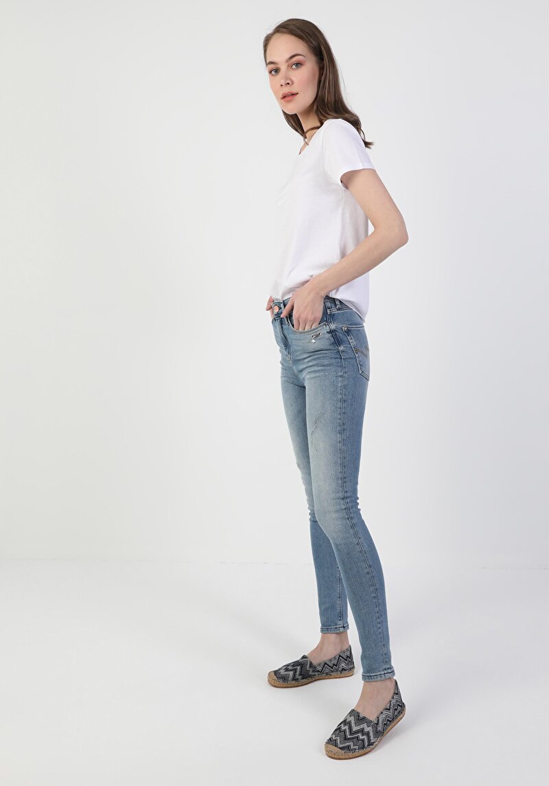 Зображення 760 Diana Джинси Жіночі Блакитні Супер Вузького Крою Cl1049658