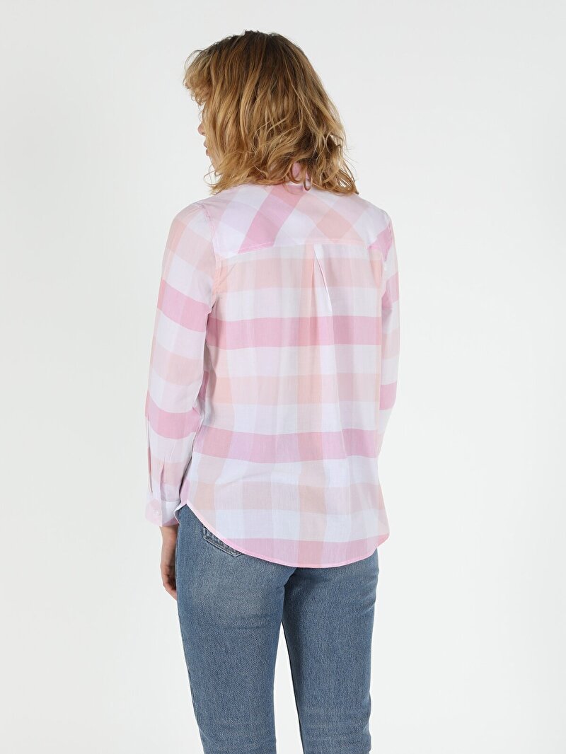 Показати інформацію про Сорочка З Довгим Рукавом Жіноча Рожева Класичного Крою Cl1048890