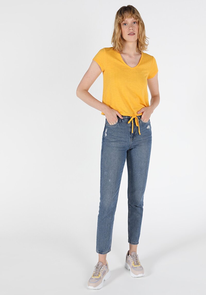 Показати інформацію про Футболка З Коротким Рукавом Жіноча Жовта  Cl1048826